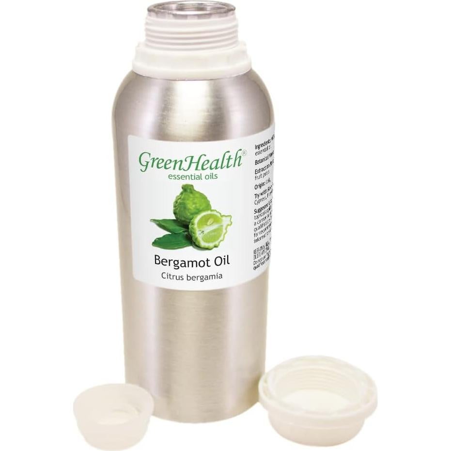Aceite Esencial de Bergamota 100% Puro GreenHealth 237 ml