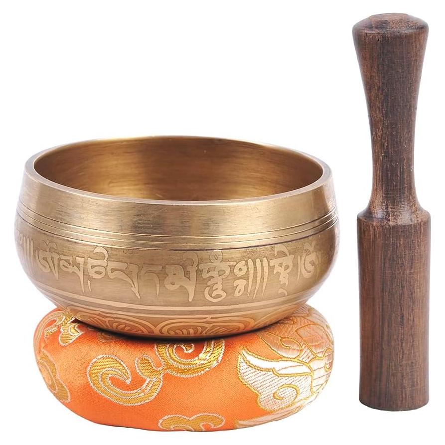 Conjunto de Cuencos Cantores Tibetanos Royal - Grabado, 243.8g