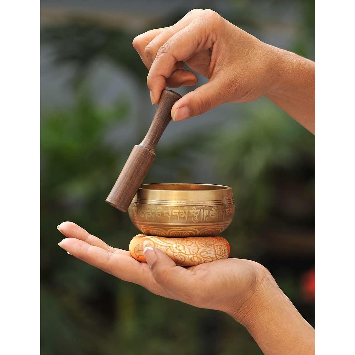 Conjunto de Cuencos Cantores Tibetanos Royal - Grabado, 243.8g