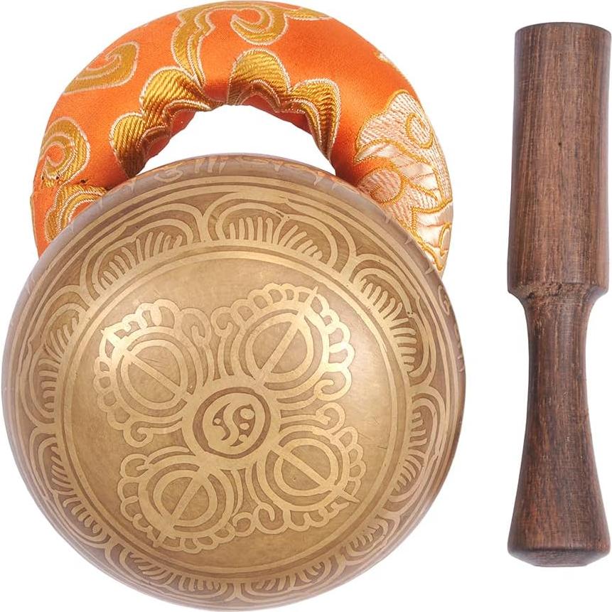 Conjunto de Cuencos Cantores Tibetanos Royal - Grabado, 243.8g