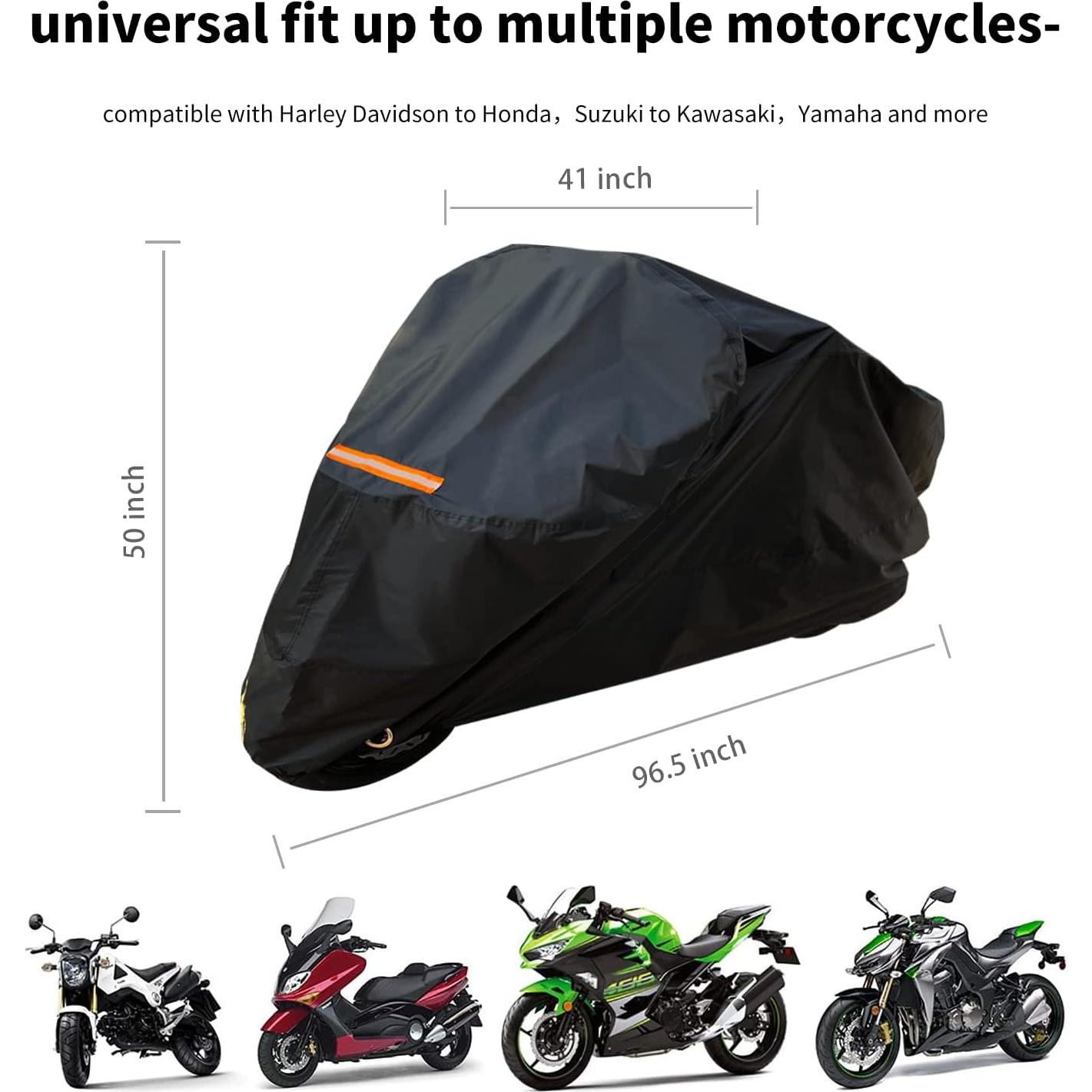 Cubierta de Motocicleta ZGJIJIA Universal Impermeable 245.1 cm
