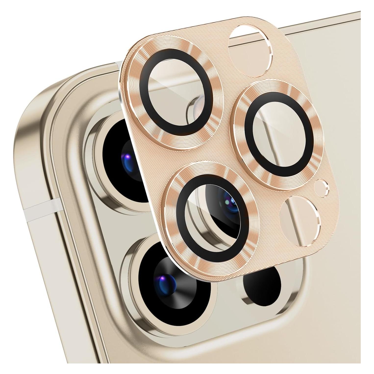 Protector de Lente de Cámara AFARER para iPhone 12 Pro Max - Oro