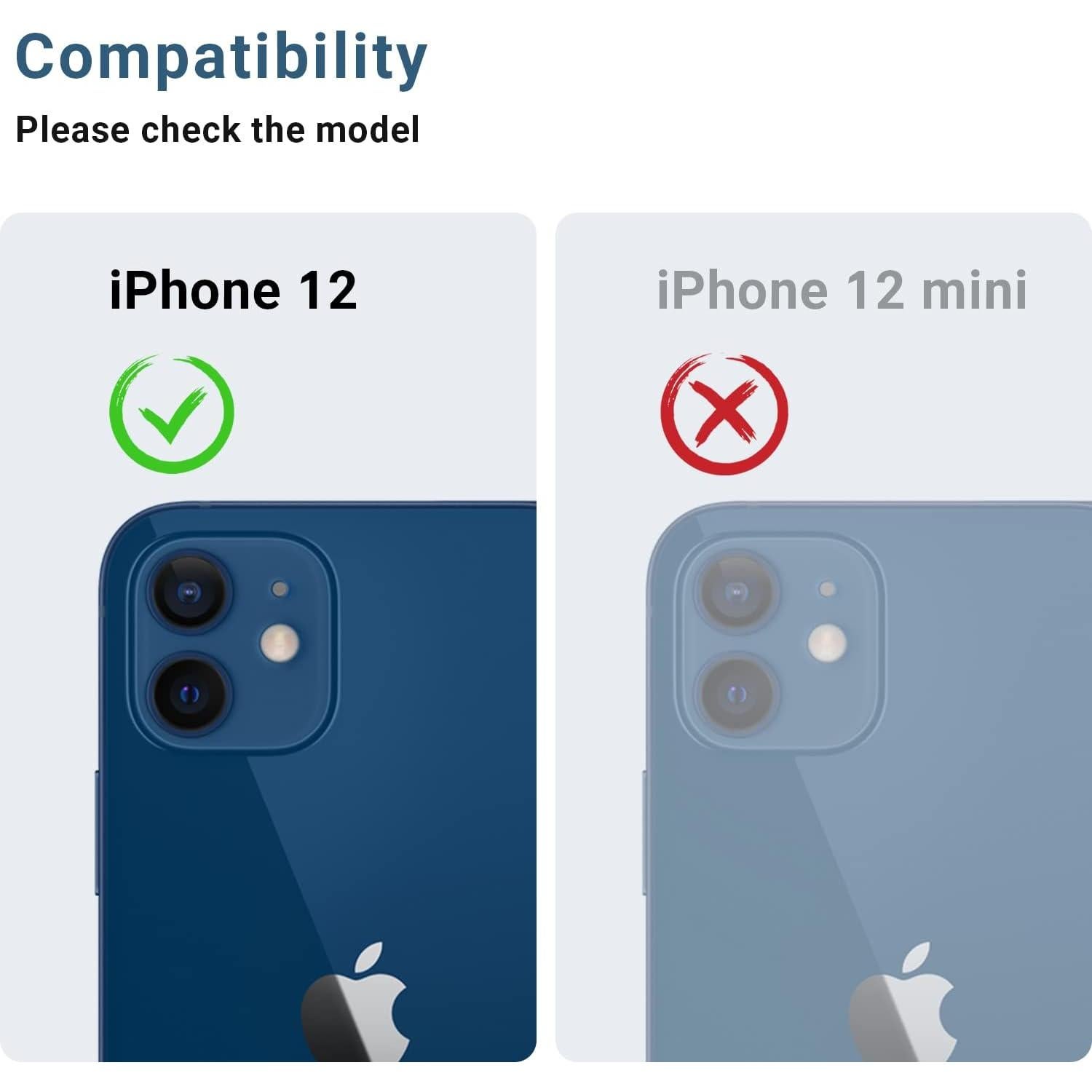 Protector de Lente de Cámara AFARER para iPhone 12 - 2 Piezas, Vidrio Templado 9H