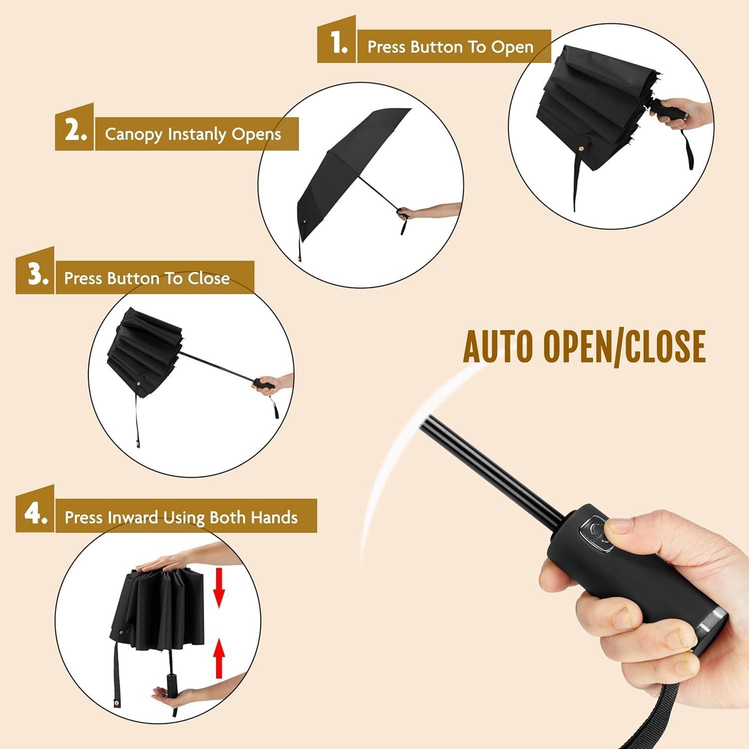 Mini Paraguas Compacto UV 50+ Xiuying Feng 90 cm Ligero