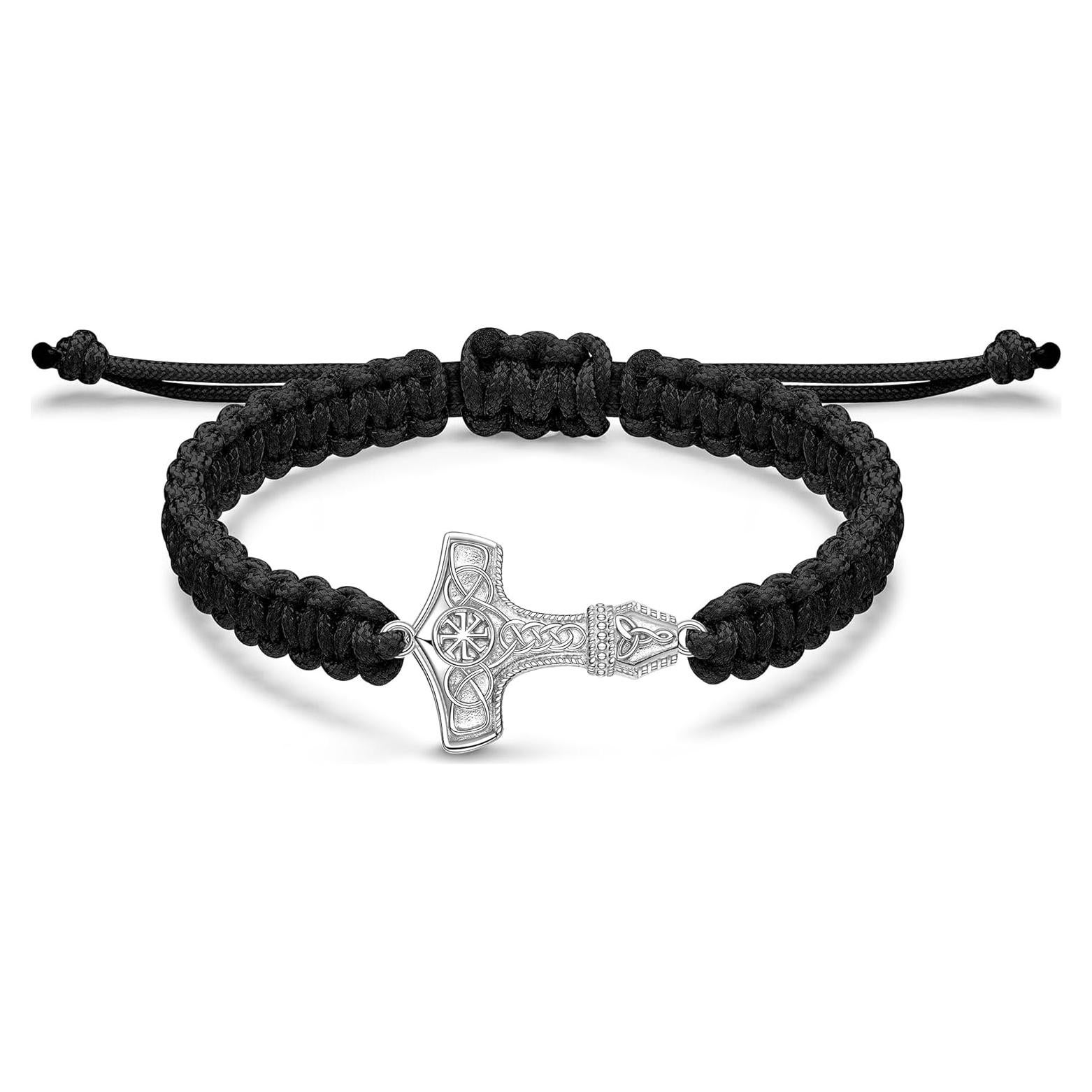 Pulsera de Martillo de Thor JENDEAR SHINE en Plata 925 Ajustable