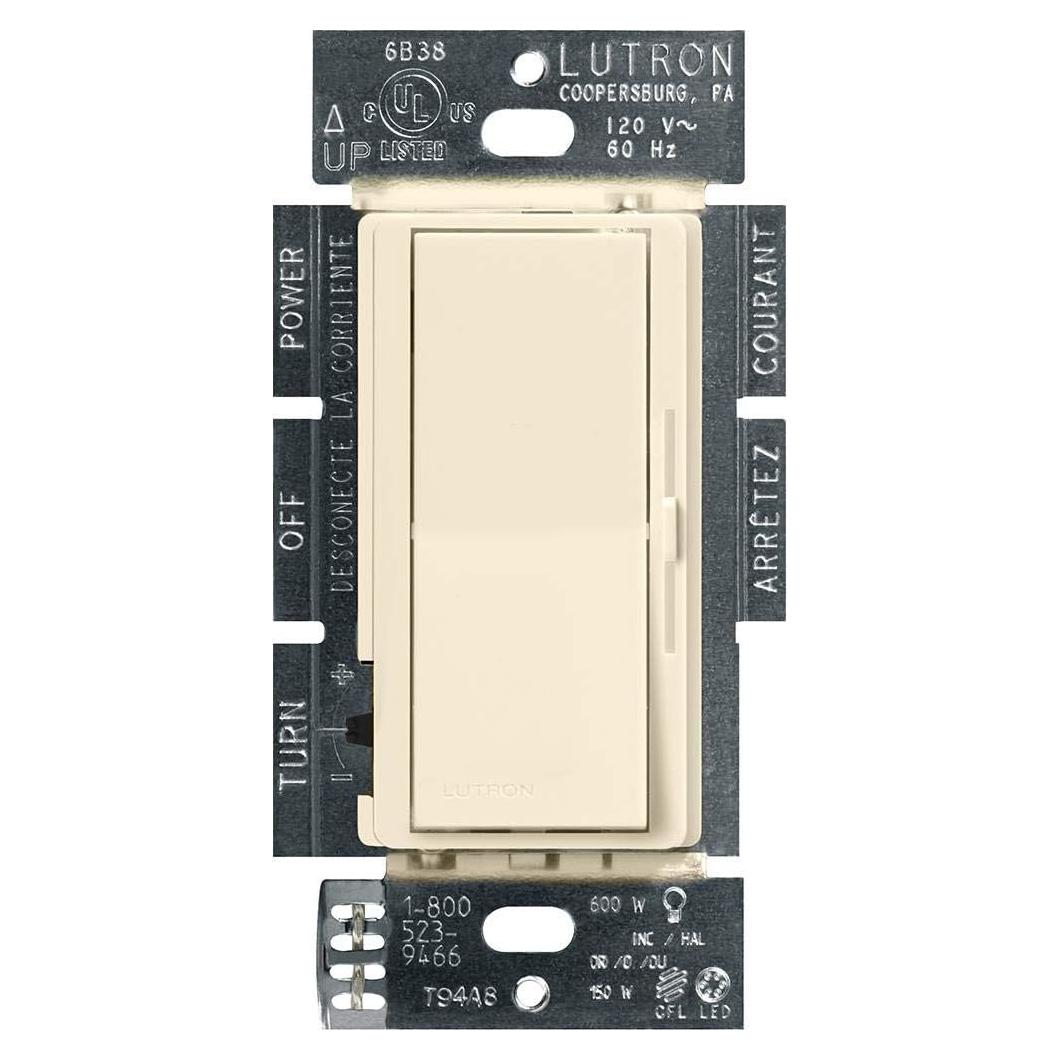 Interruptor Regulable Lutron Diva LED+ 150W Almendra