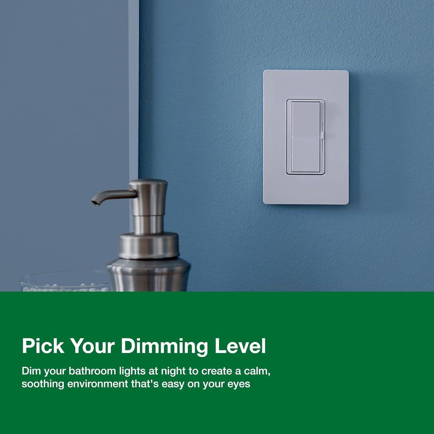 Interruptor Regulable Lutron Diva LED+ 150W Almendra