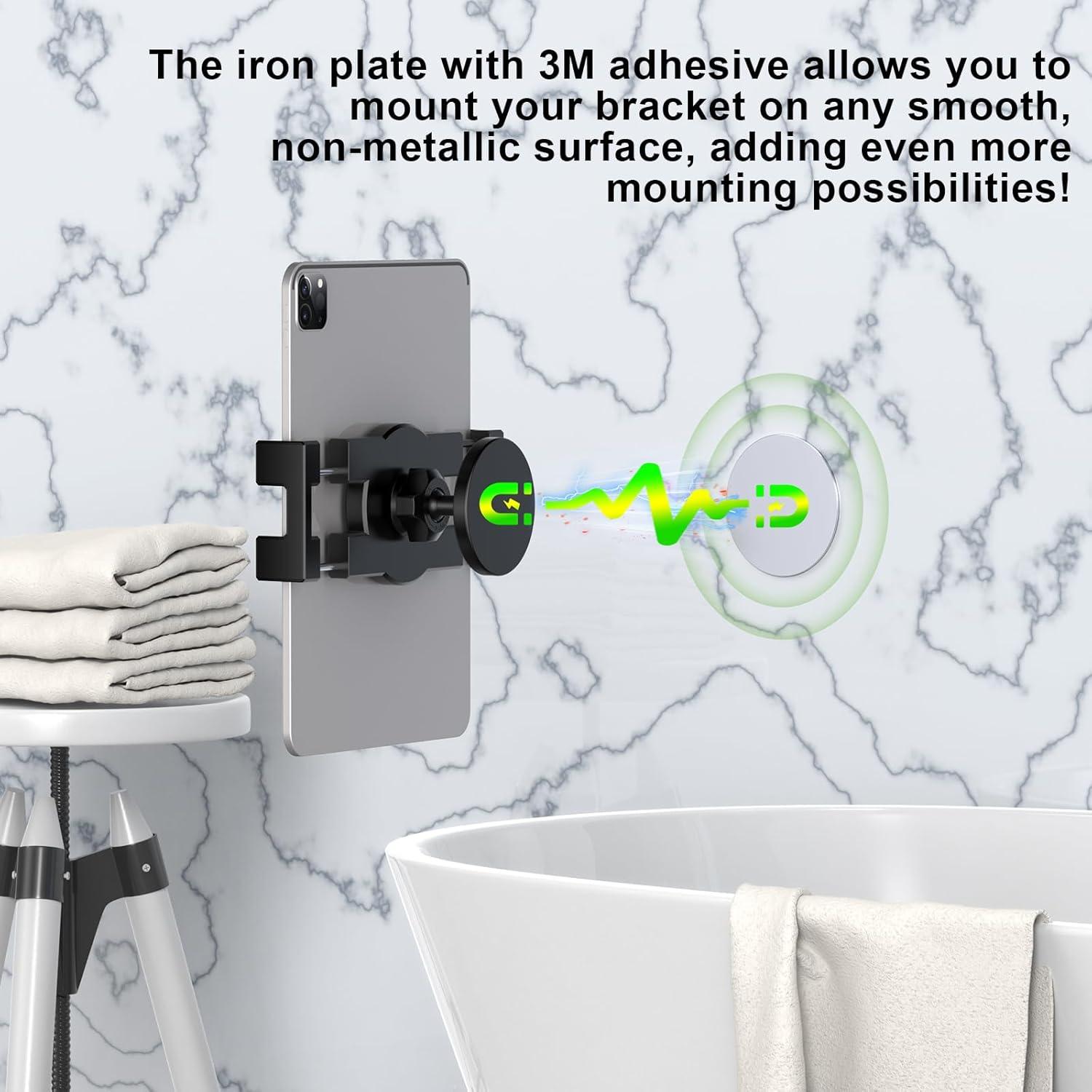 Soporte Magnético para Tabletas RomHaus 10.49x8.51cm Ajustable