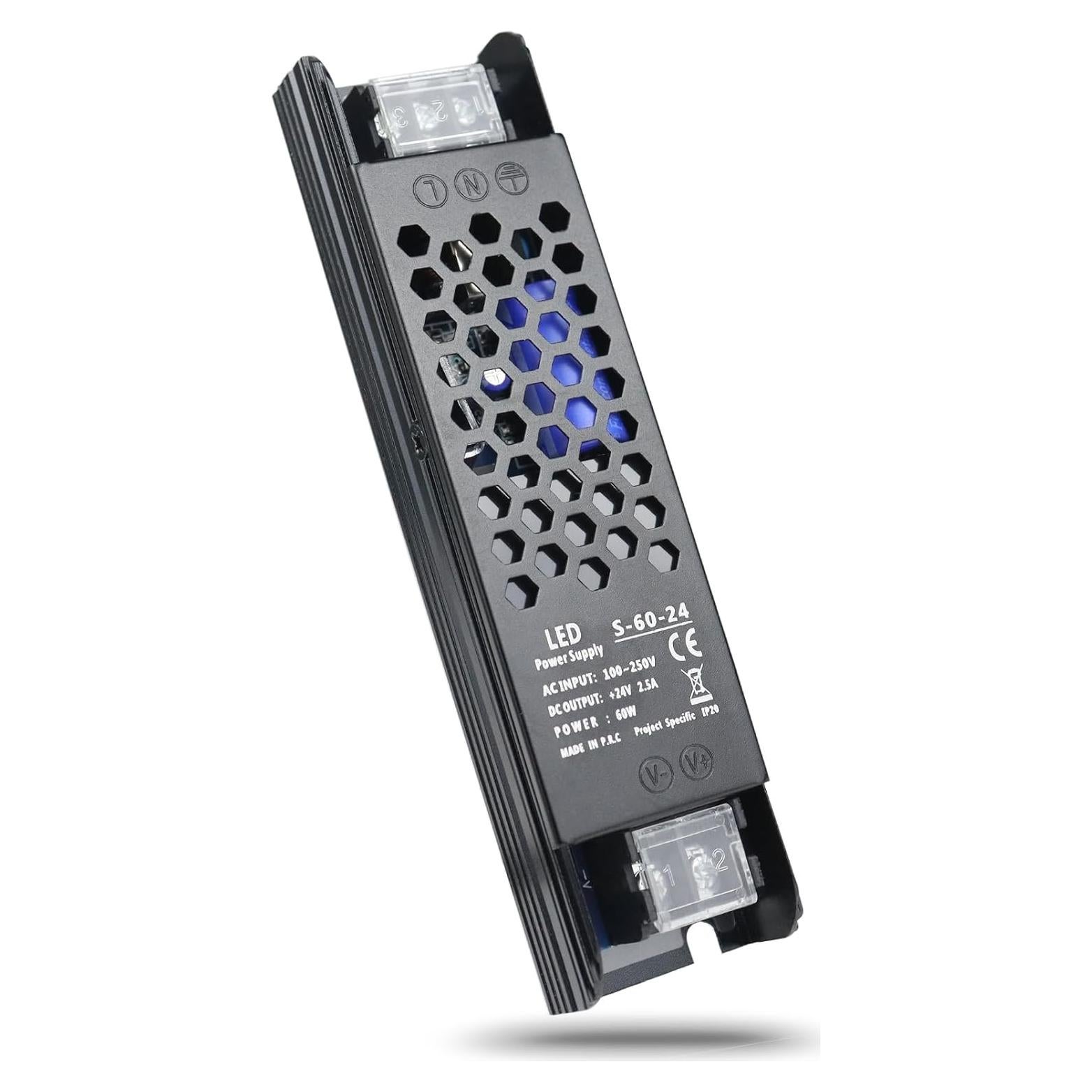 Fuente de Poder LED 24V 2.5A 60W LEDMaker Adaptador AC-DC