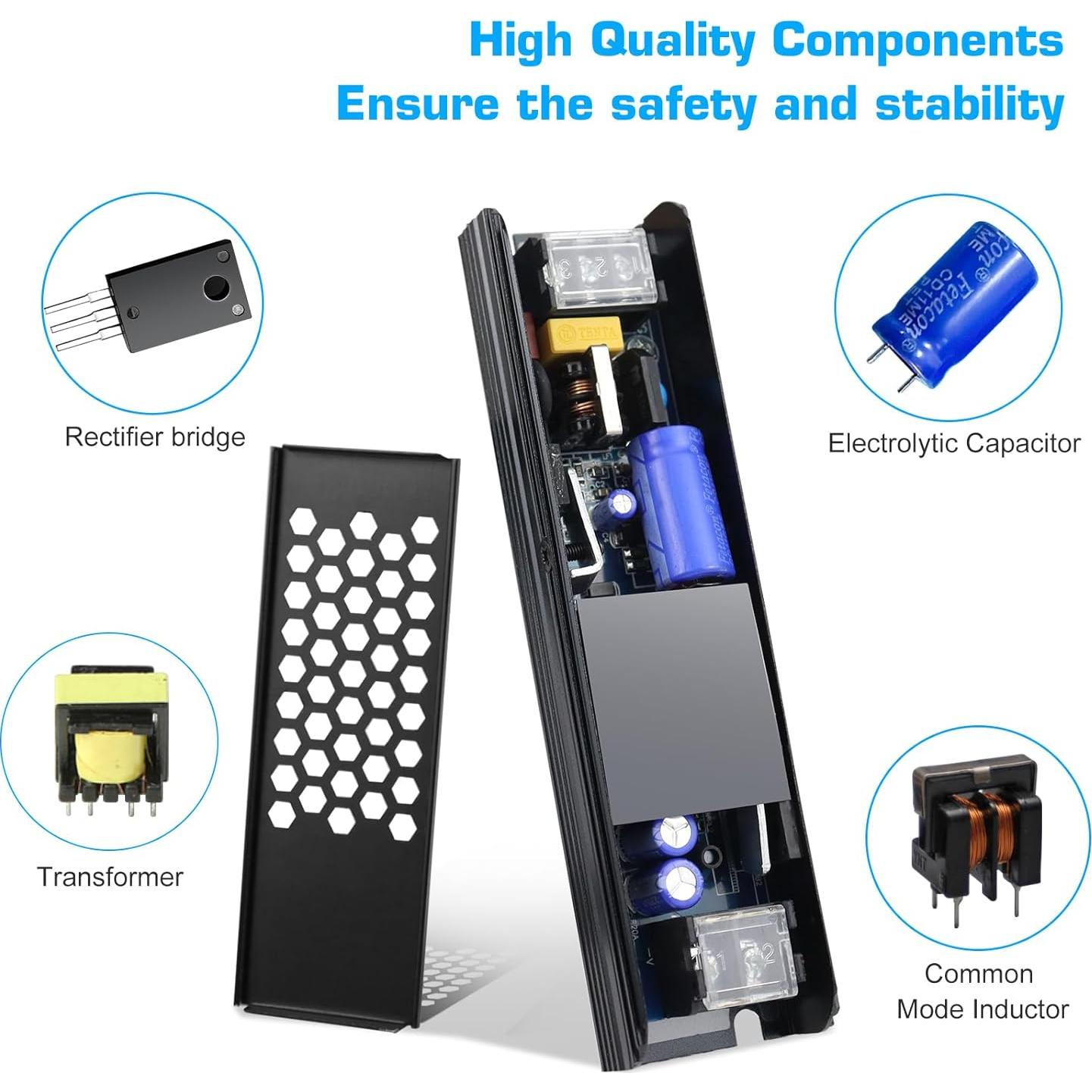 Fuente de Poder LED 24V 2.5A 60W LEDMaker Adaptador AC-DC