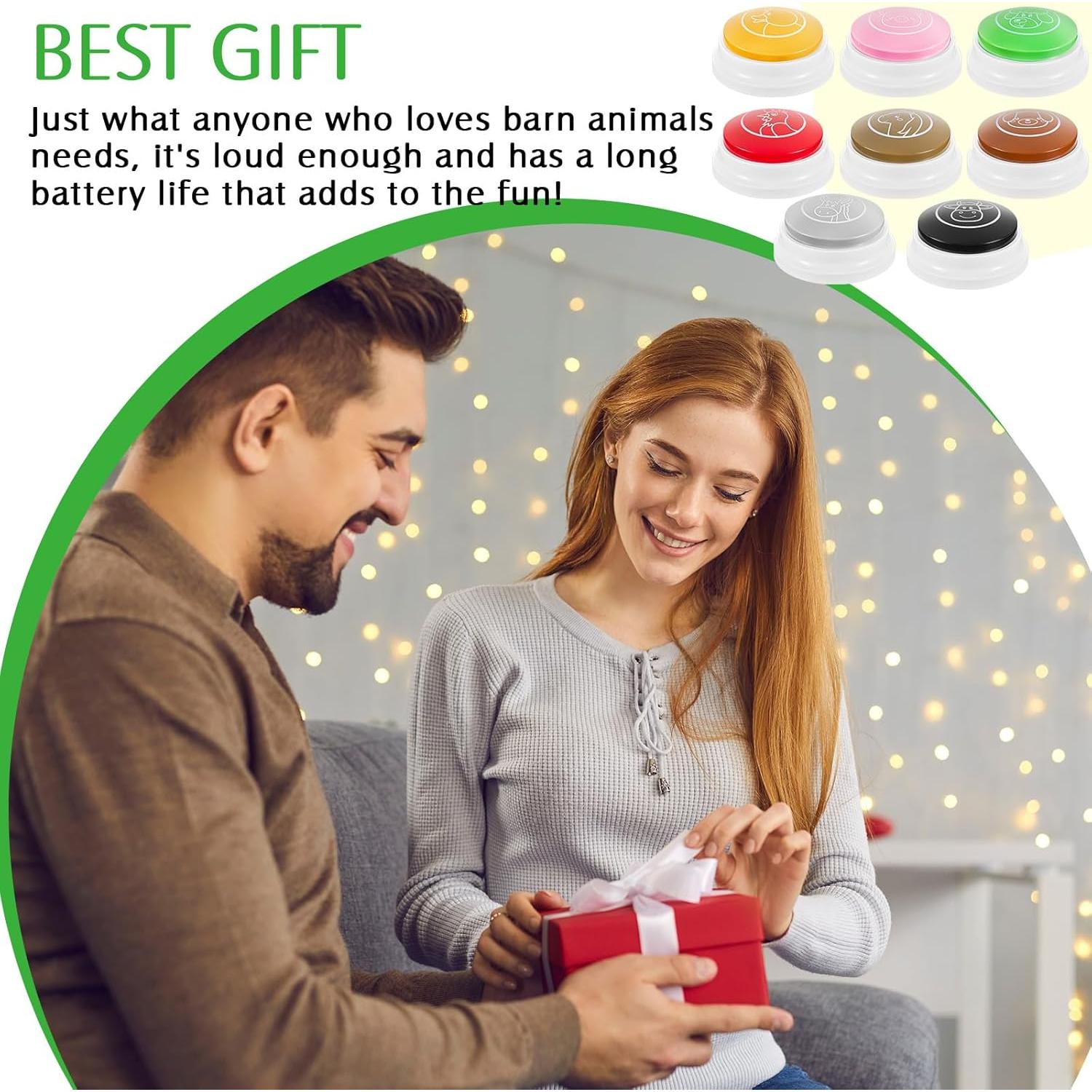 Botones de Sonido de Animales Syhood - 8 Pcs para Juegos