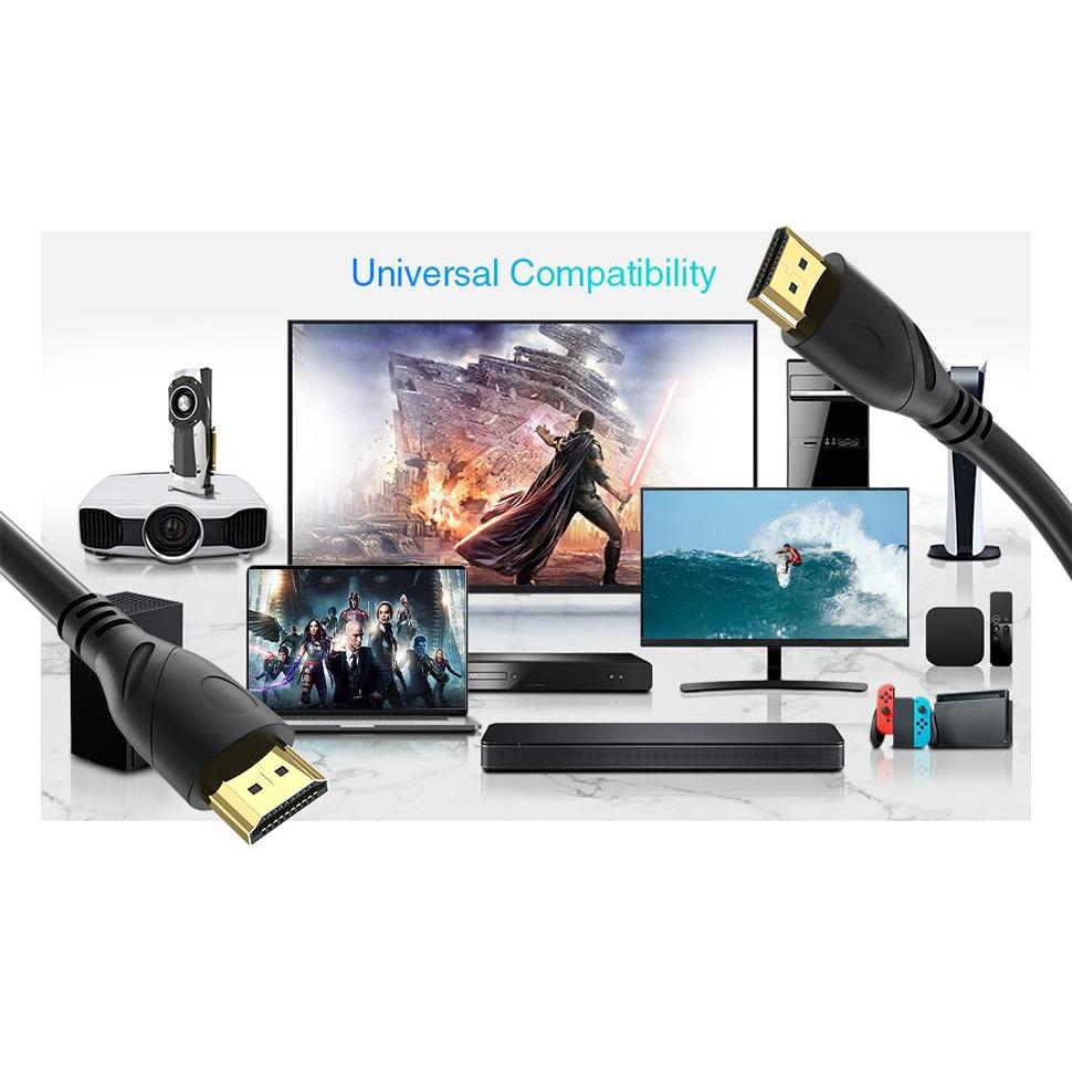 Cable HDMI 2.0 Ultra Alta Velocidad 1.83m Rommisie 4K 60Hz