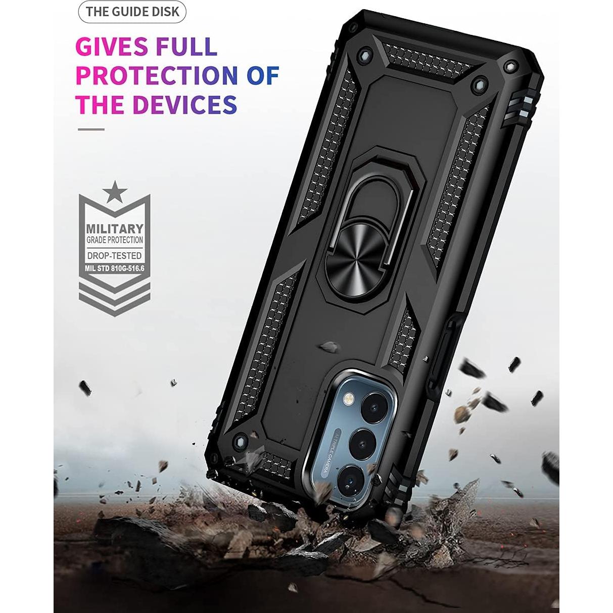 Funda Protectora Grado Militar para OnePlus Nord N200 5G - Negro
