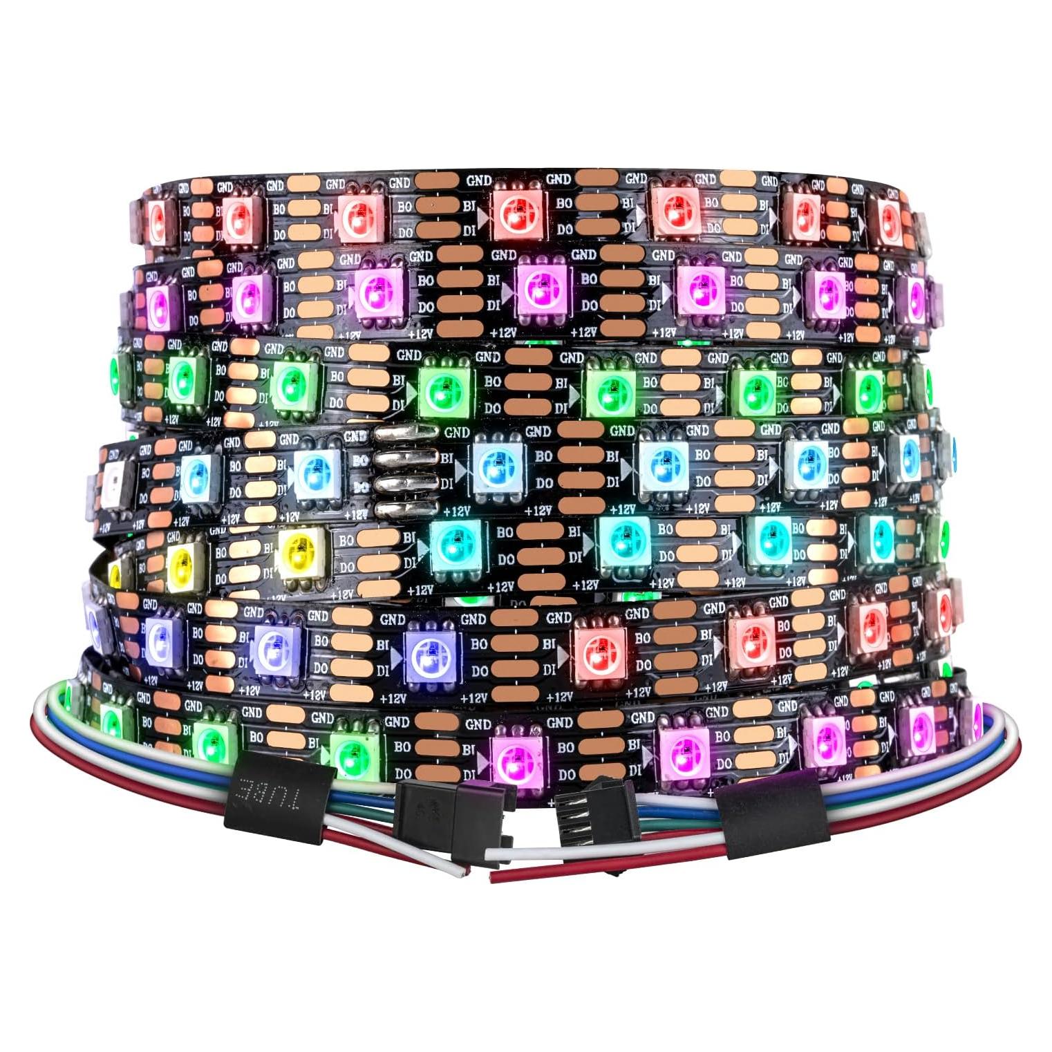 Tira LED RGB direccionable SEZO WS2815 1.0m 60 LEDs IP30