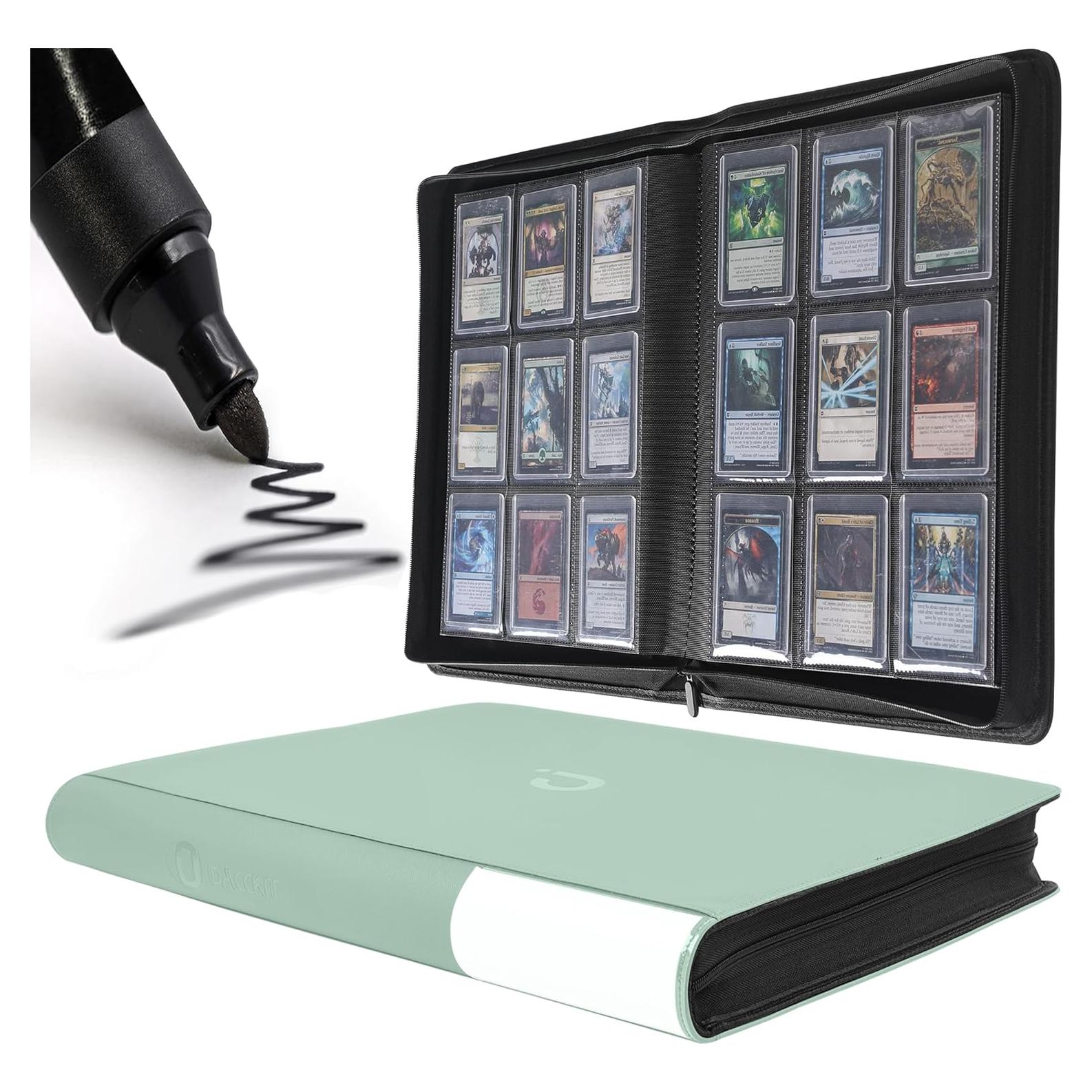 Carpeta Toploader D DACCKIT 9 Bolsillos Verde Asakusa 288 Tarjetas