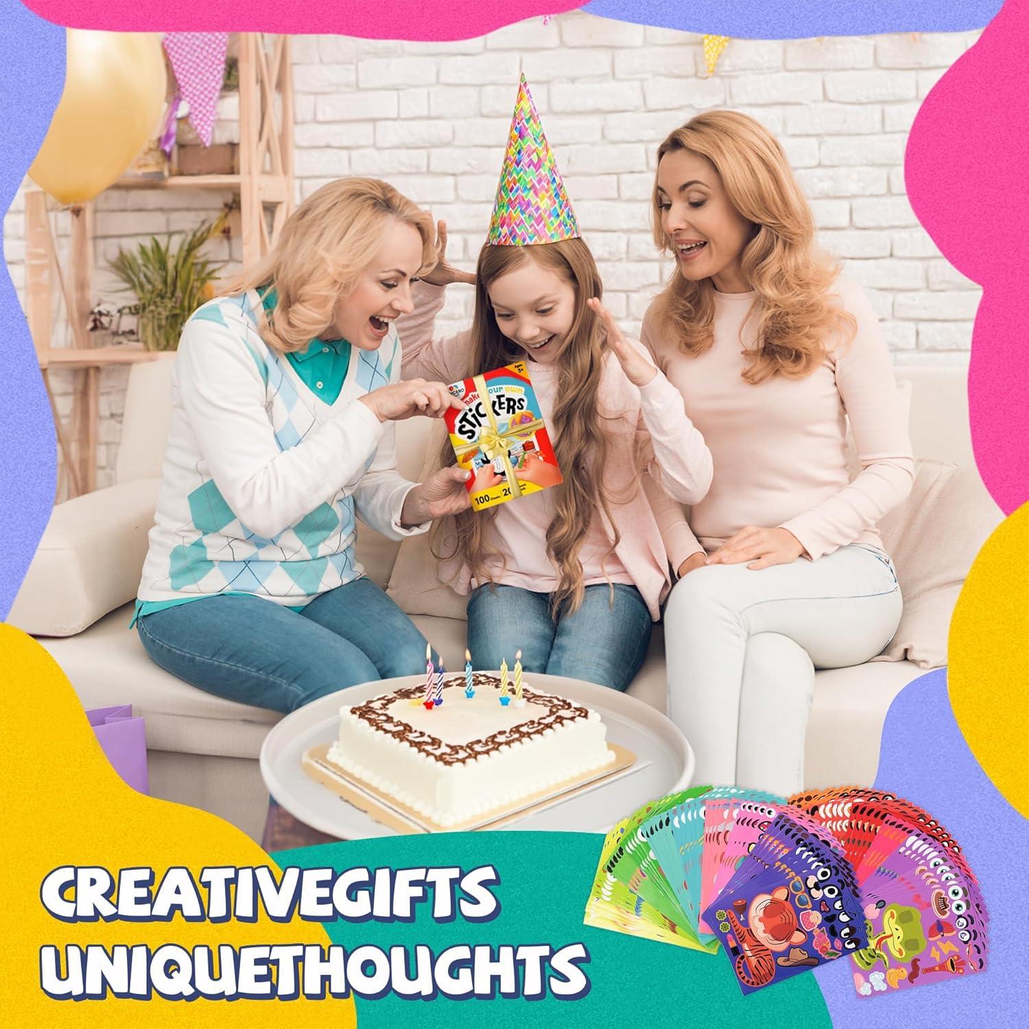 Stickers de Caras de Animales Sinceroduct - 100 Hojas DIY