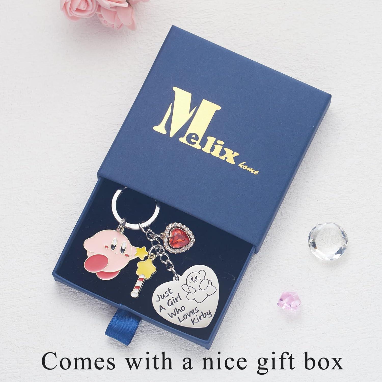 Llavero Kirby Acero Inoxidable 3.5cm Regalo para Chicas