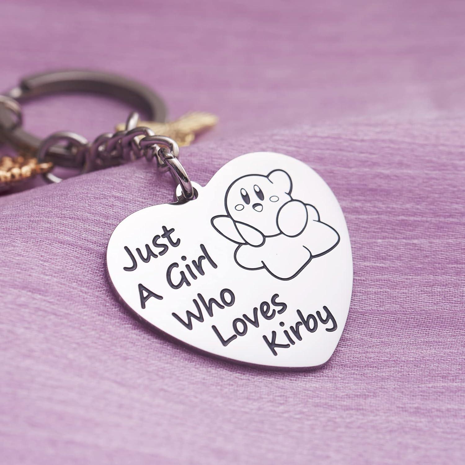Llavero Kirby Acero Inoxidable 3.5cm Regalo para Chicas