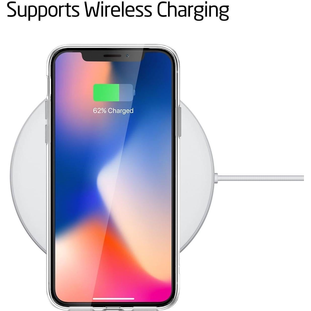 Funda Unov para iPhone Xs/X Transparente Dinosaurio TPU Delgado