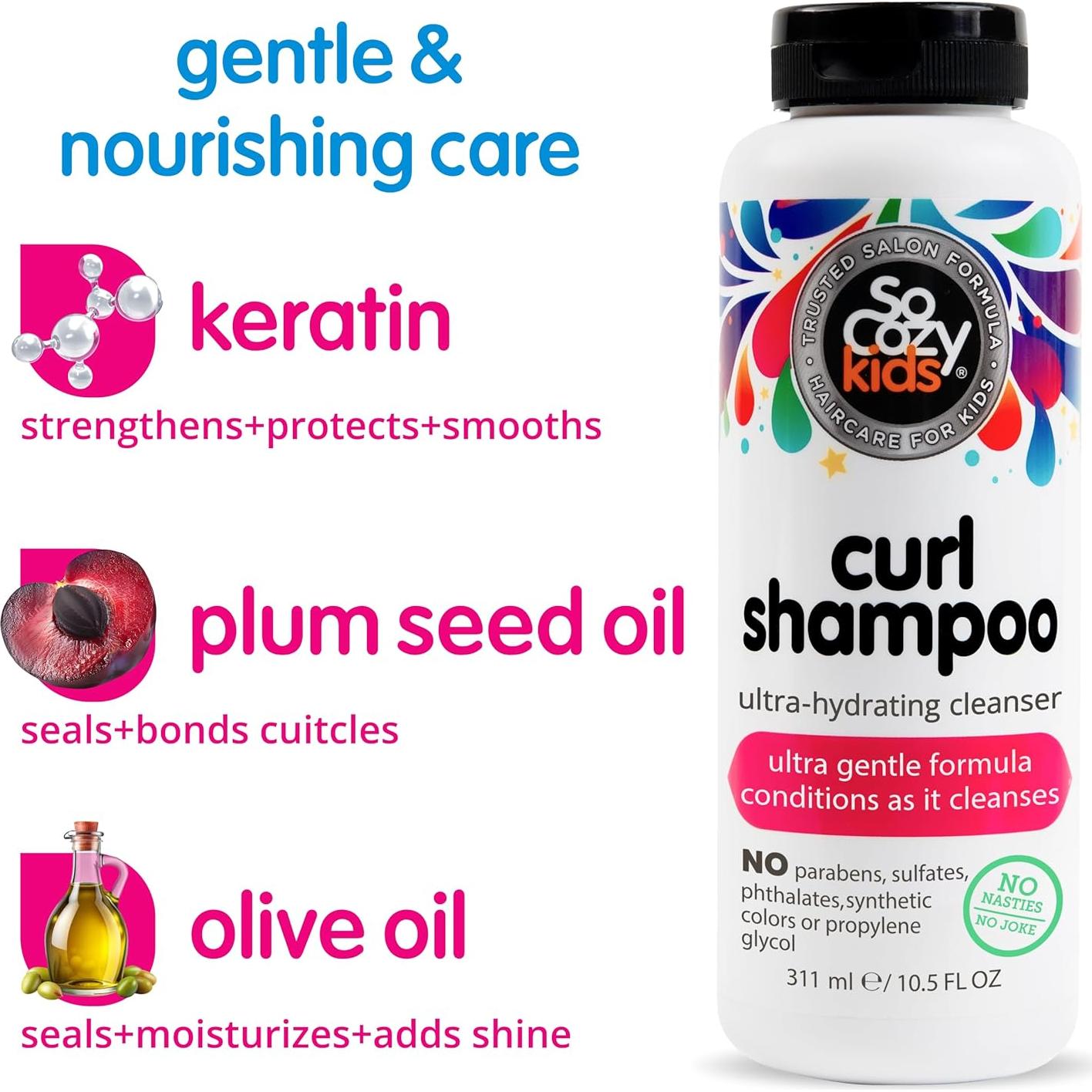 Champú para Rizos SoCozy 310 ml | Hidratante y Sin Parabenos