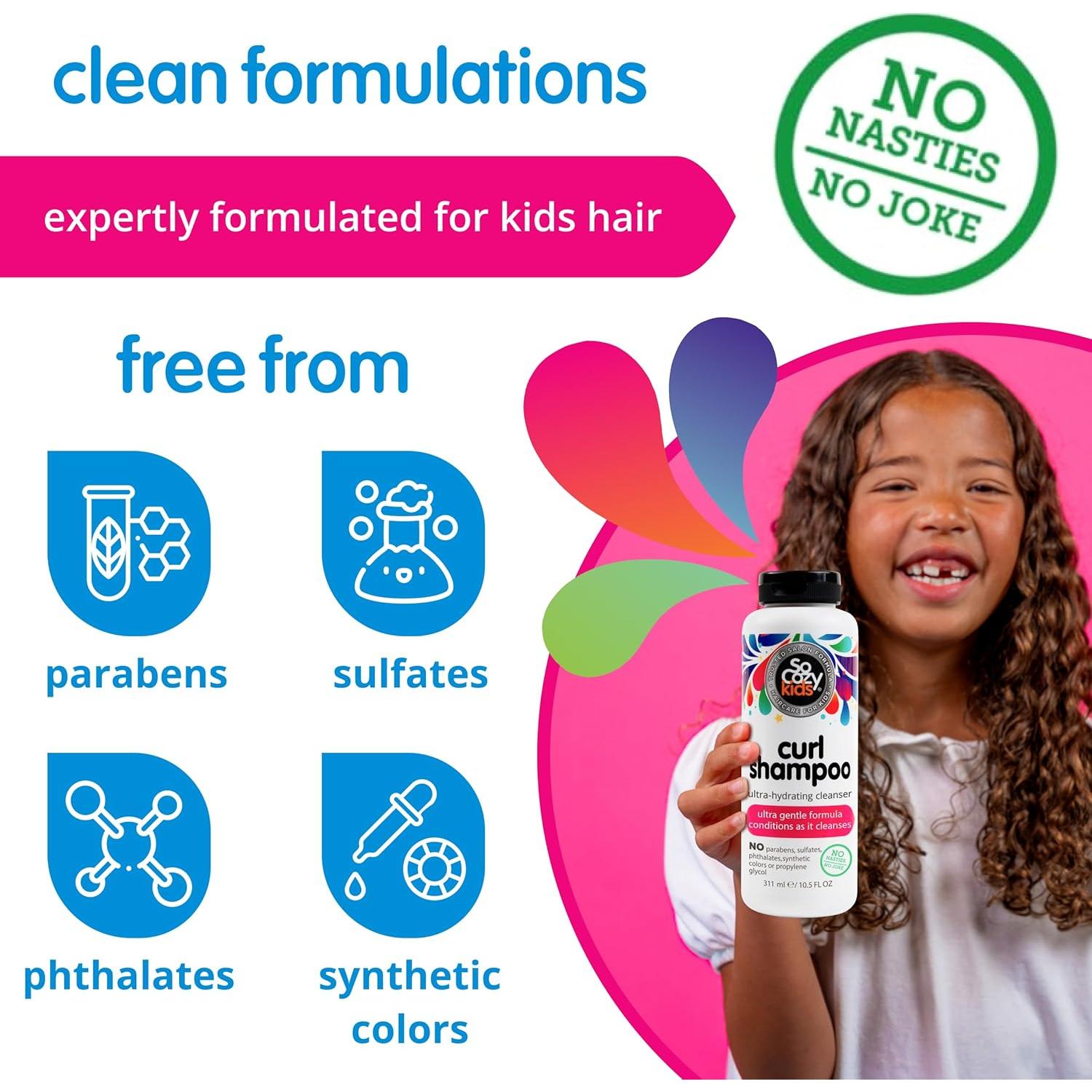 Champú para Rizos SoCozy 310 ml | Hidratante y Sin Parabenos