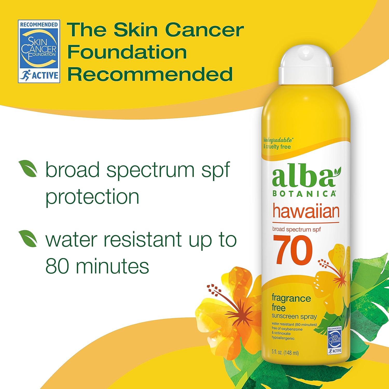Protector Solar Spray Alba Botanica SPF 70 Coco Hawaiano 148 ml