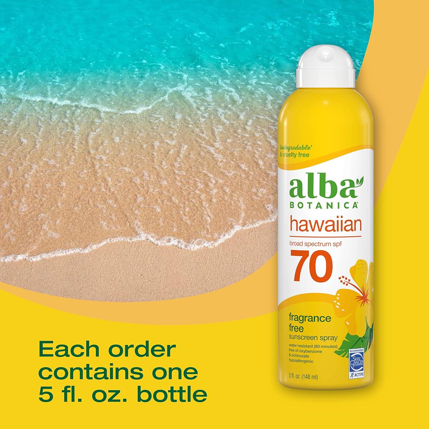 Protector Solar Spray Alba Botanica SPF 70 Coco Hawaiano 148 ml