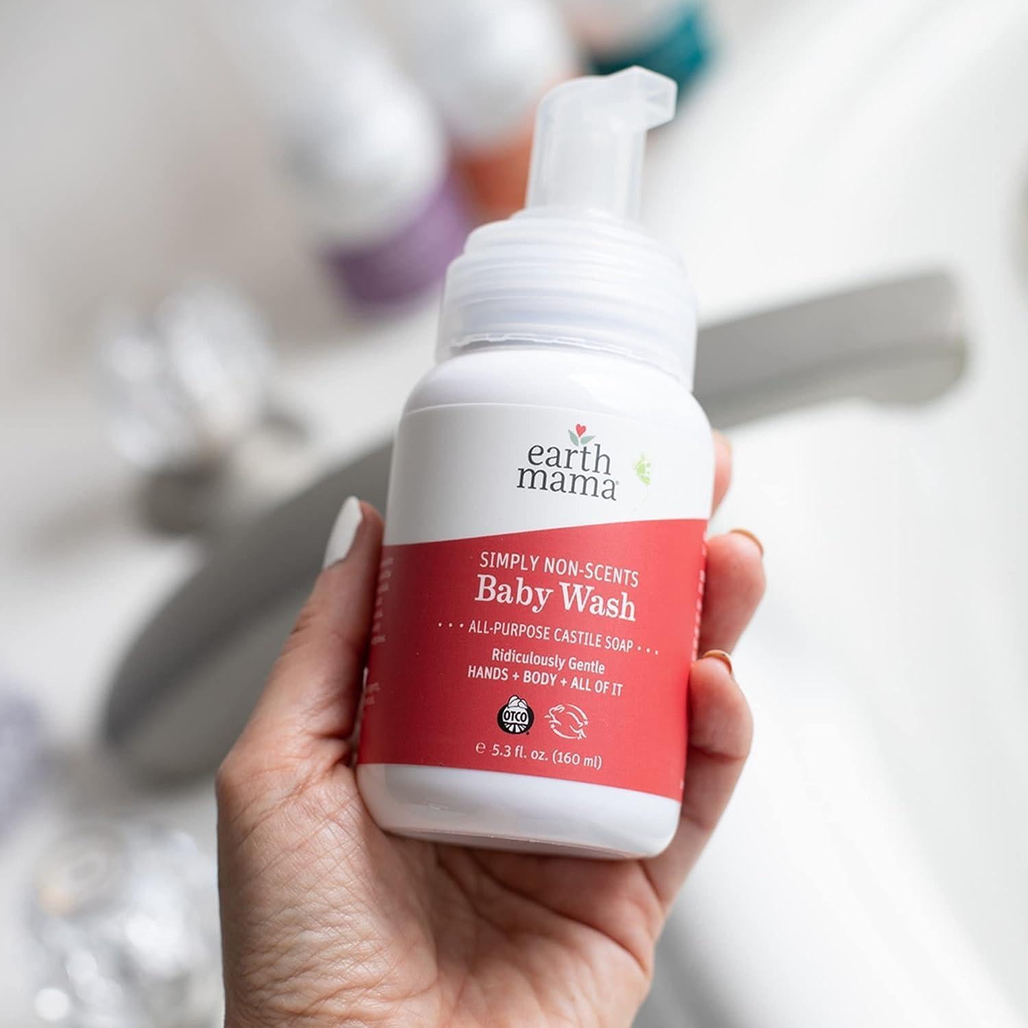 Jabón Espumoso Orgánico Earth Mama 185ml Sin Fragancia