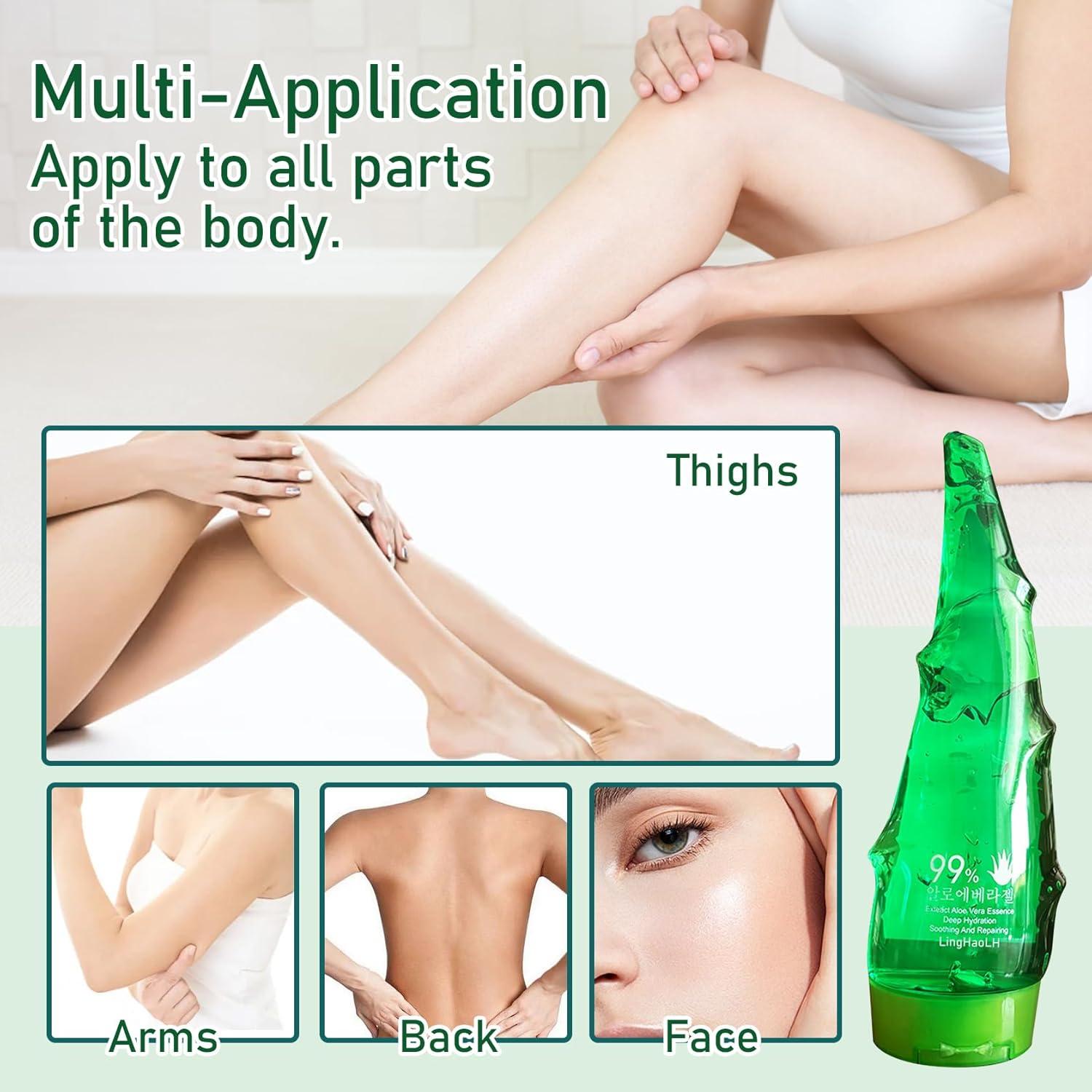 Gel de Aloe Vera Puro LingHaoLH 249.6 g Hidratante Facial