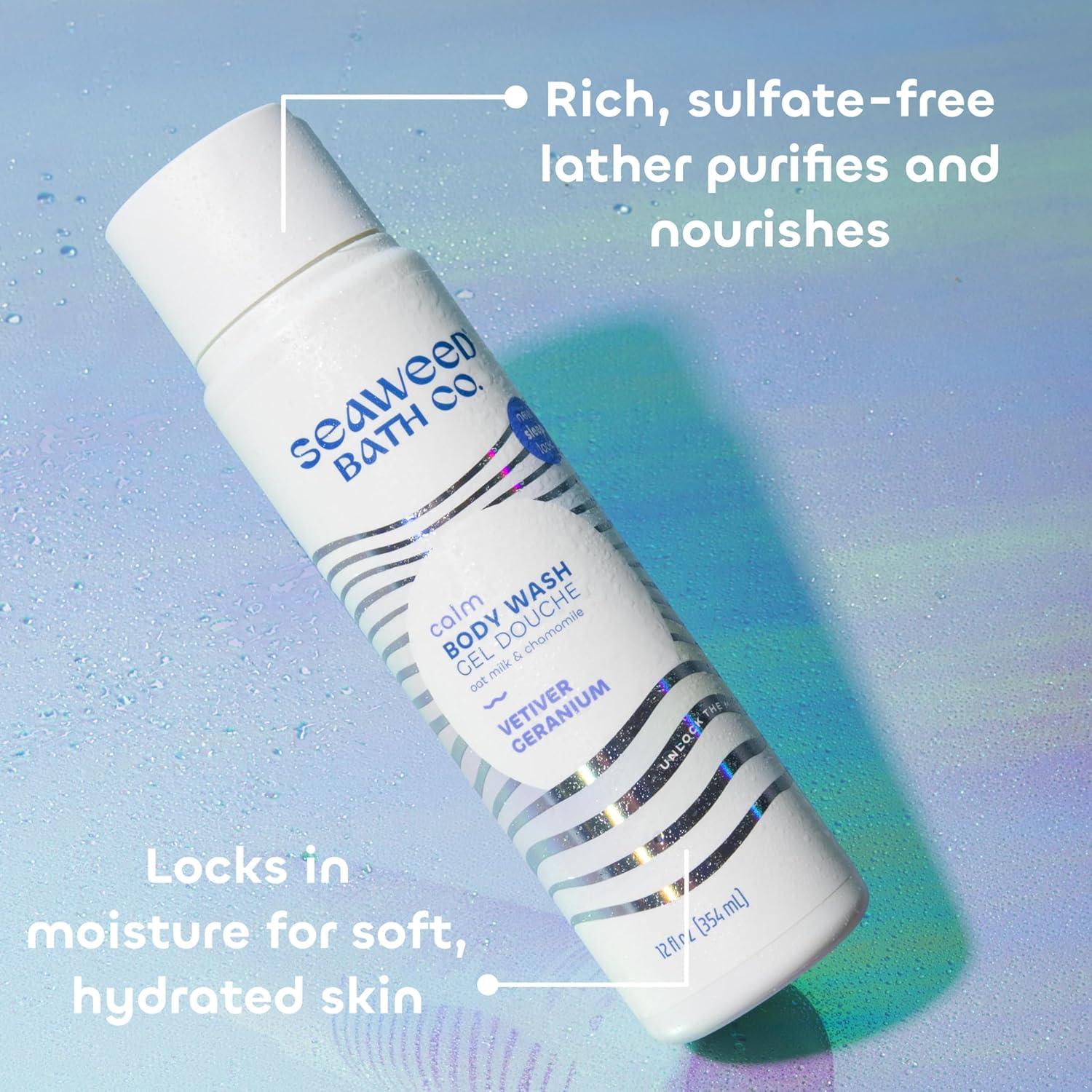 Gel de Ducha Calmante Seaweed Bath Co. 340g Vetiver y Geranio