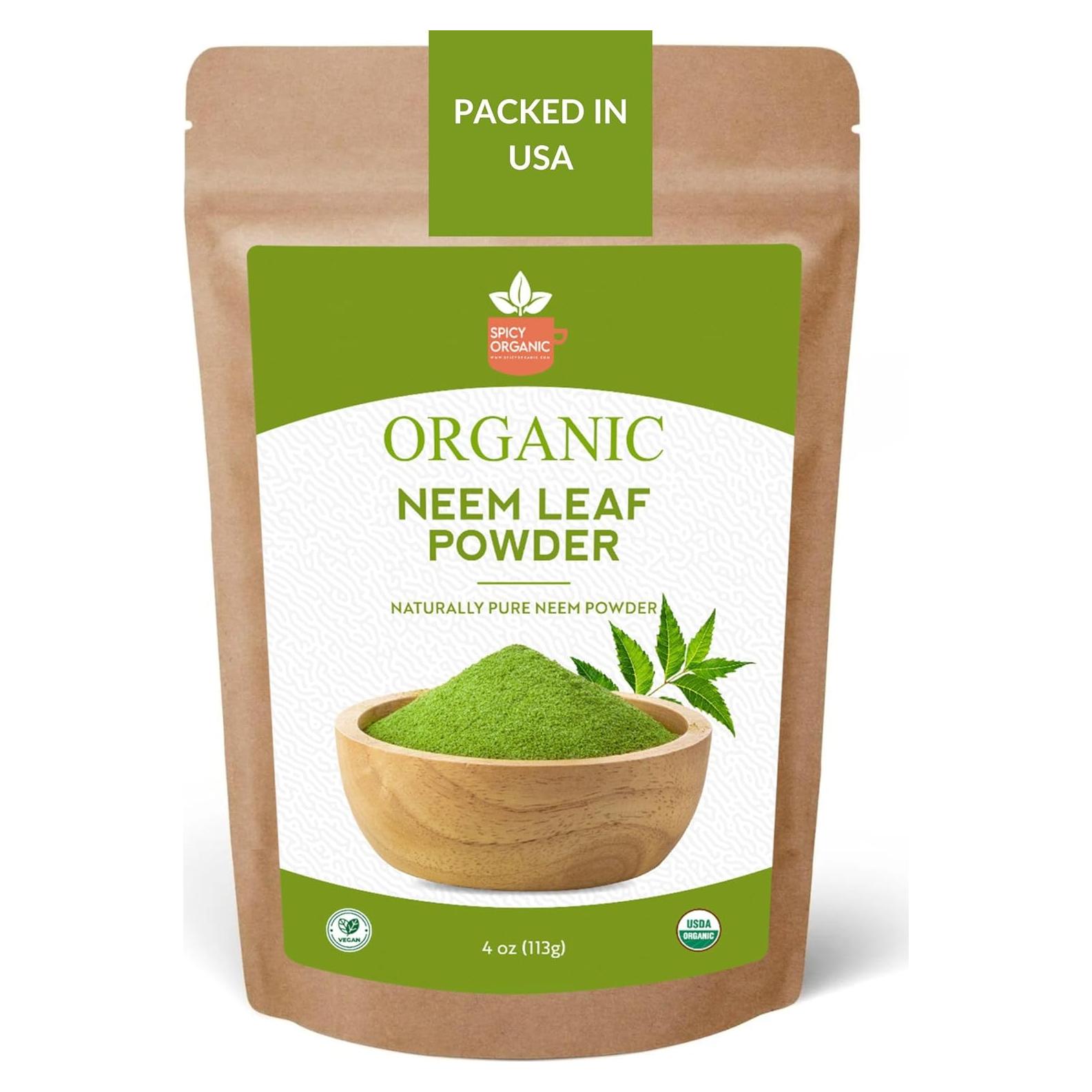 Polvo de Neem Orgánico 113.4 g - Cuidado Cabello y Piel