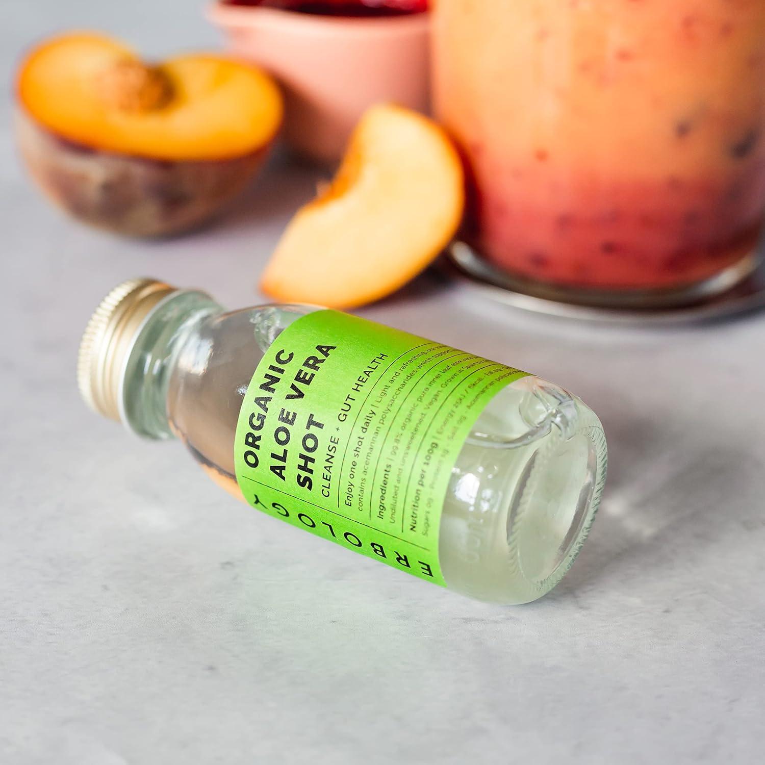 Jugo de Aloe Vera Orgánico Erbology 12 Shots 59.15 ml - Salud Inmunológica