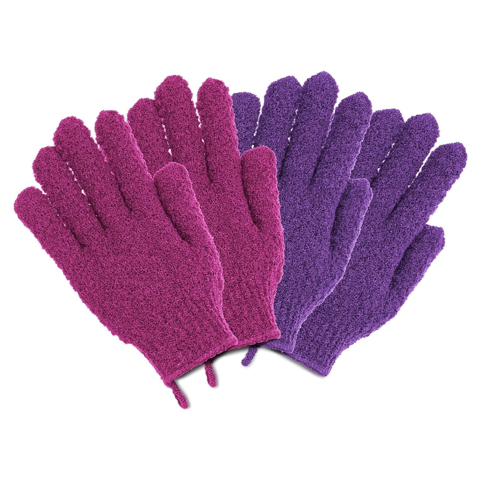 Guantes Exfoliantes The Beauty Project 4 Pares Nylon Multicolor