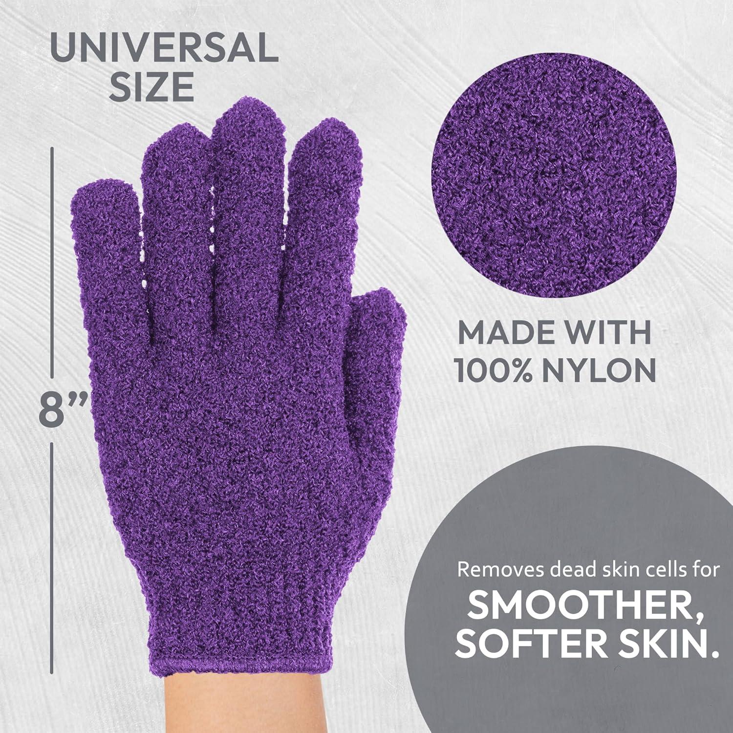 Guantes Exfoliantes The Beauty Project 4 Pares Nylon Multicolor