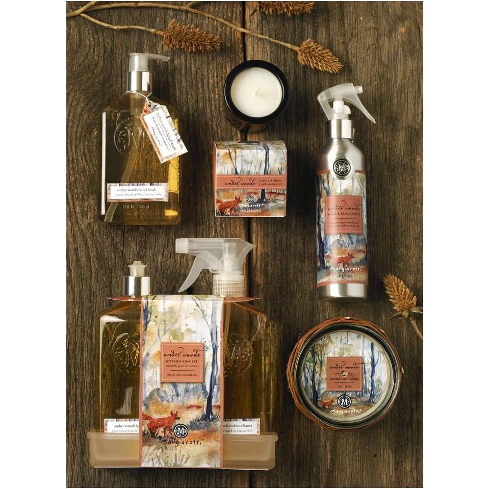 Jabón Líquido Natural Mangiacotti 340g Aroma Madera Ámbar