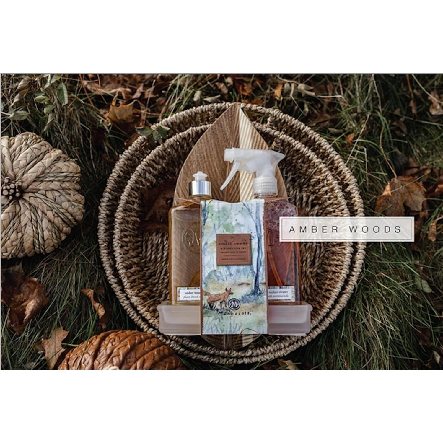 Jabón Líquido Natural Mangiacotti 340g Aroma Madera Ámbar