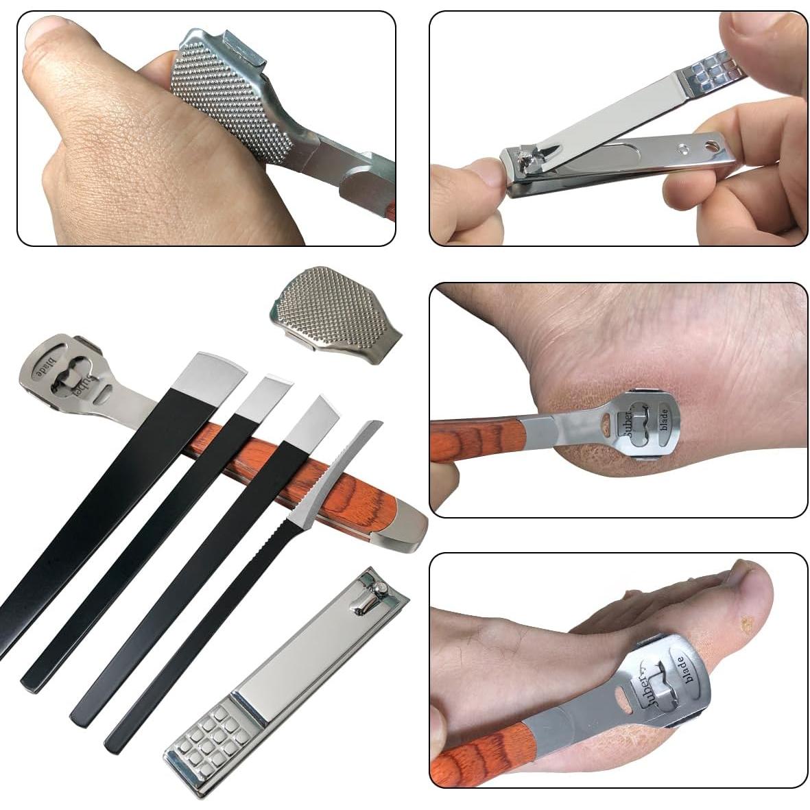 Juego de Raspador de Callos 37 Piezas NZRAQK con Lima y Cuchillas