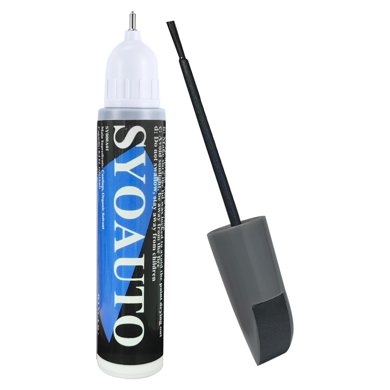 Pintura de Retoque Automotriz SYOAUTO Gris 0.4 Oz 2 en 1