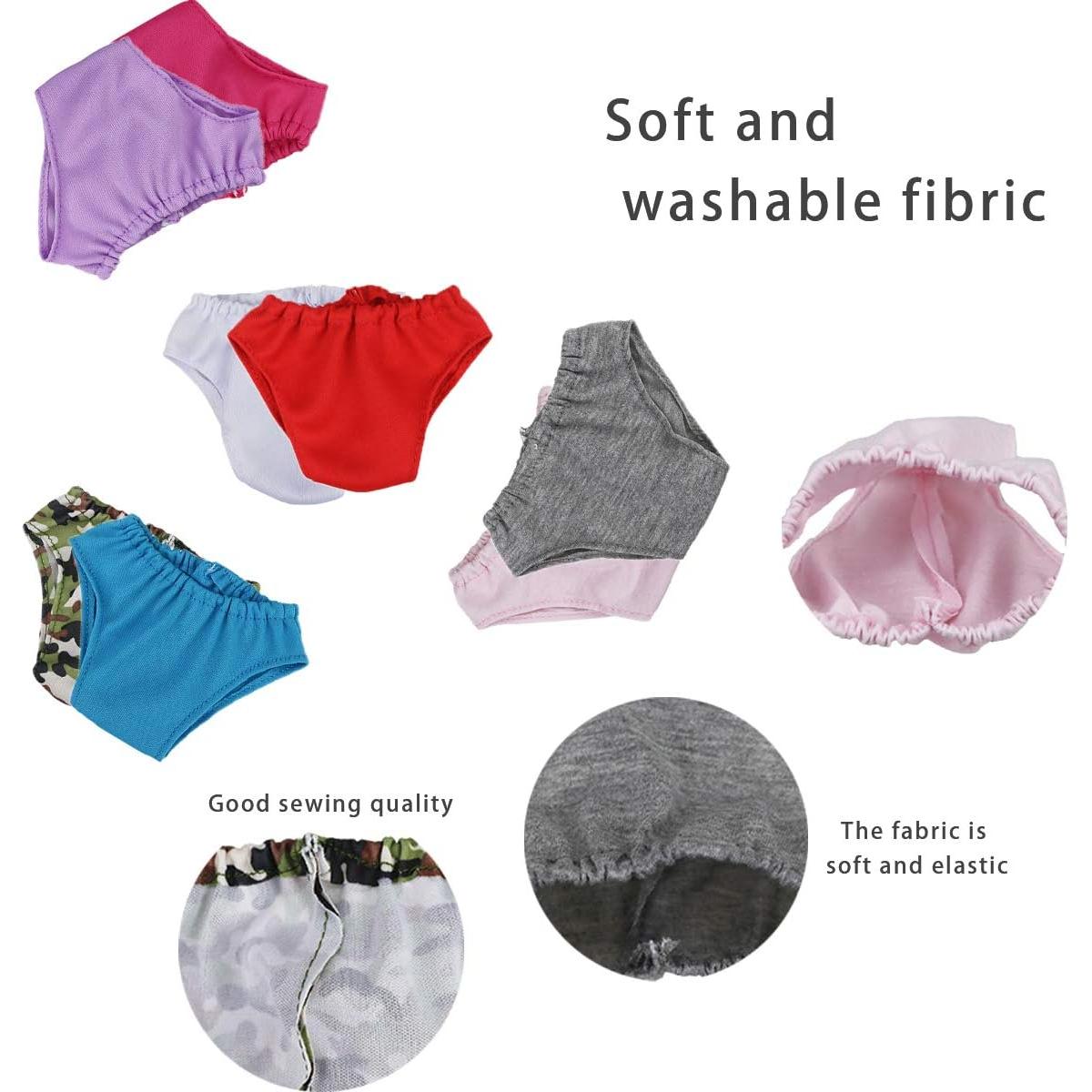 Conjunto de 16 Pañales para Muñecas DC-BEAUTIFUL 14-18"