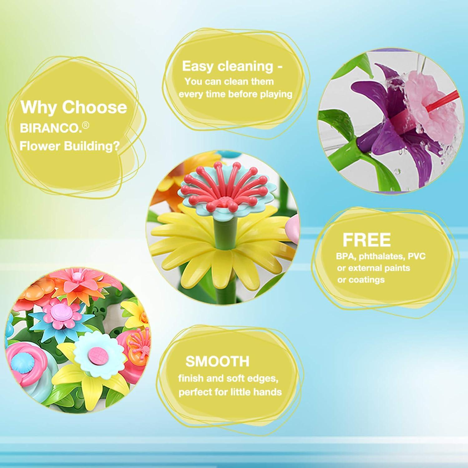 Set de Construcción Jardín de Flores BIRANCO 138 PCS