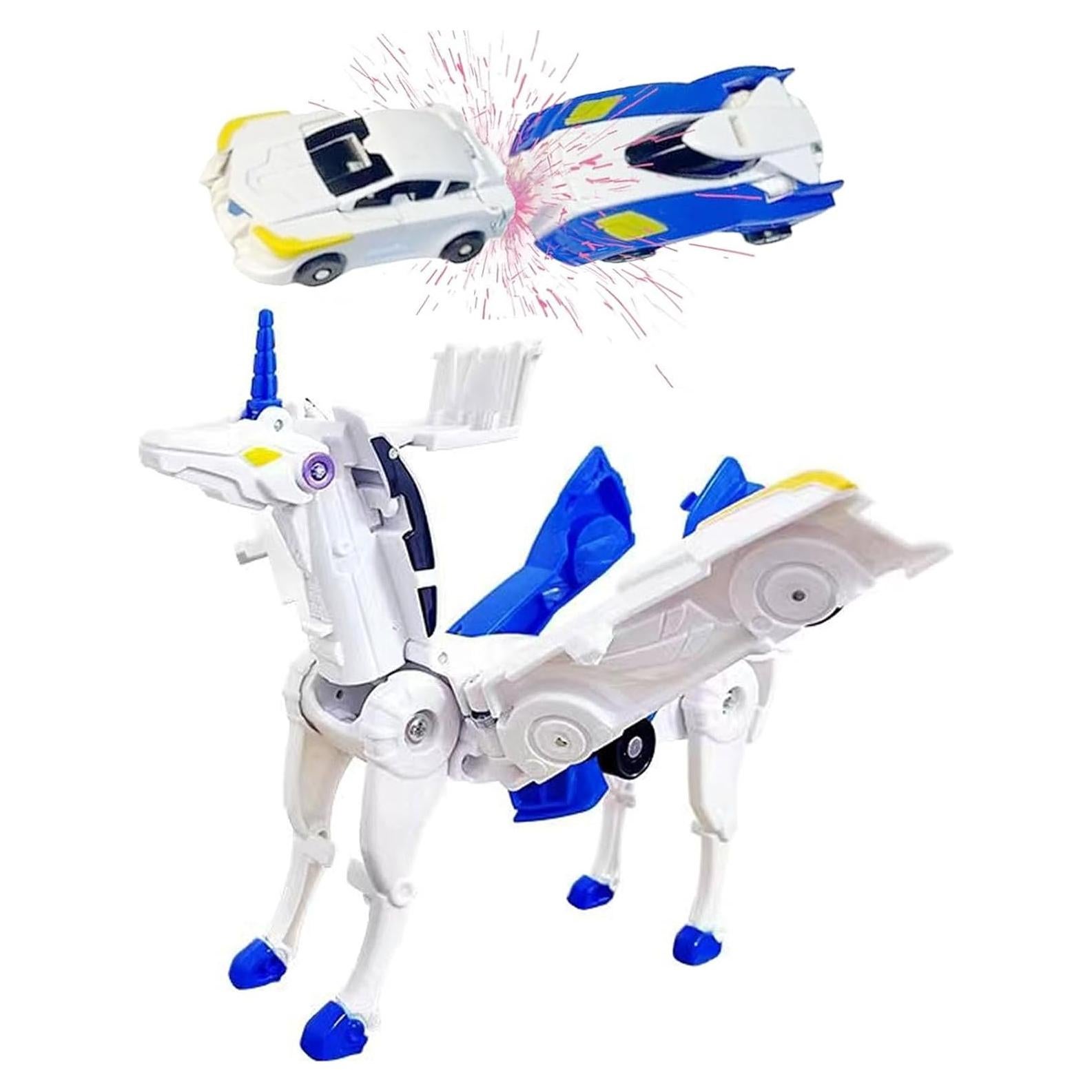 Coche Transformador Unicornio FOTN 25.4x5.1x6.9cm Azul