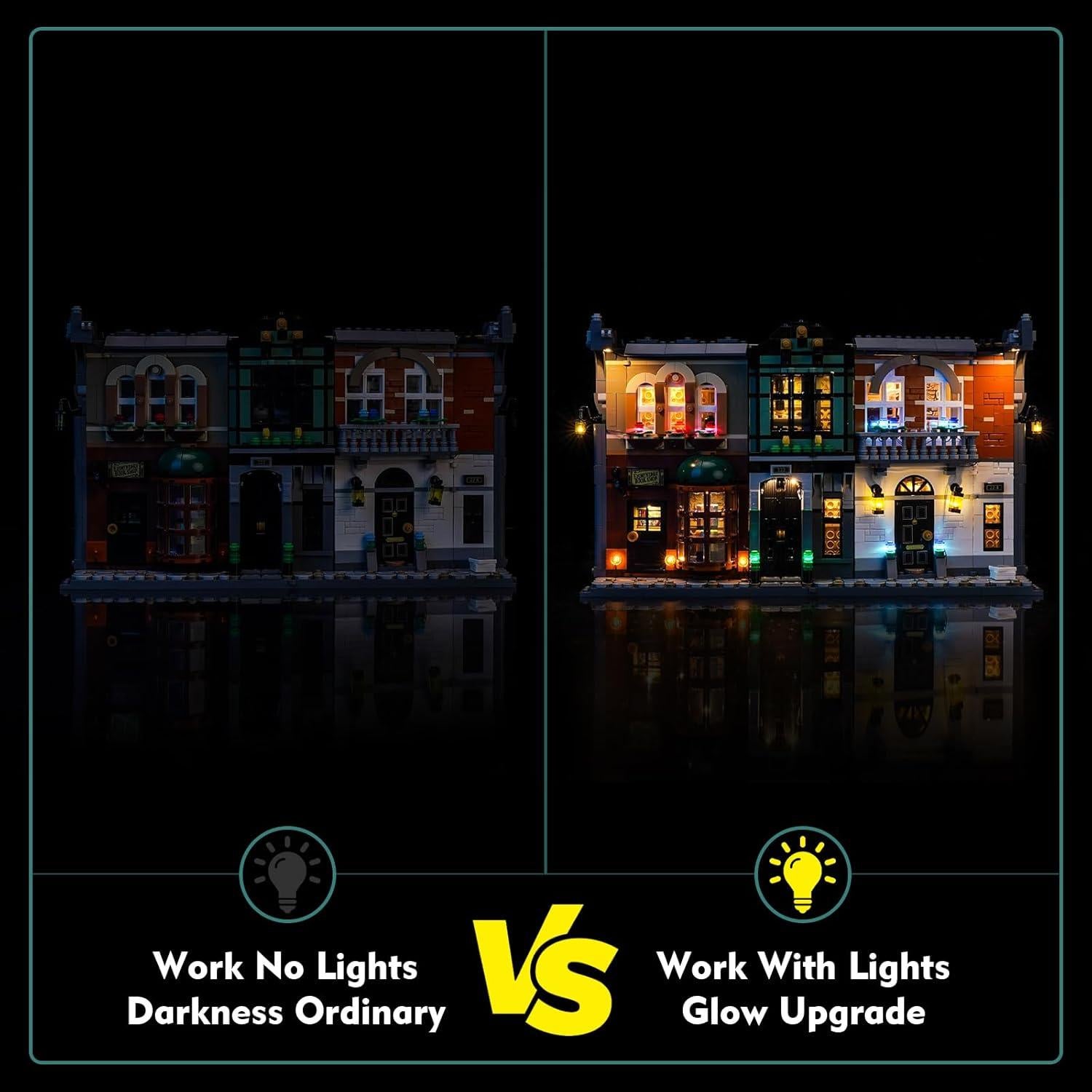 Kit de Iluminación LED LocoLee para LEGO 10351 Sherlock Holmes