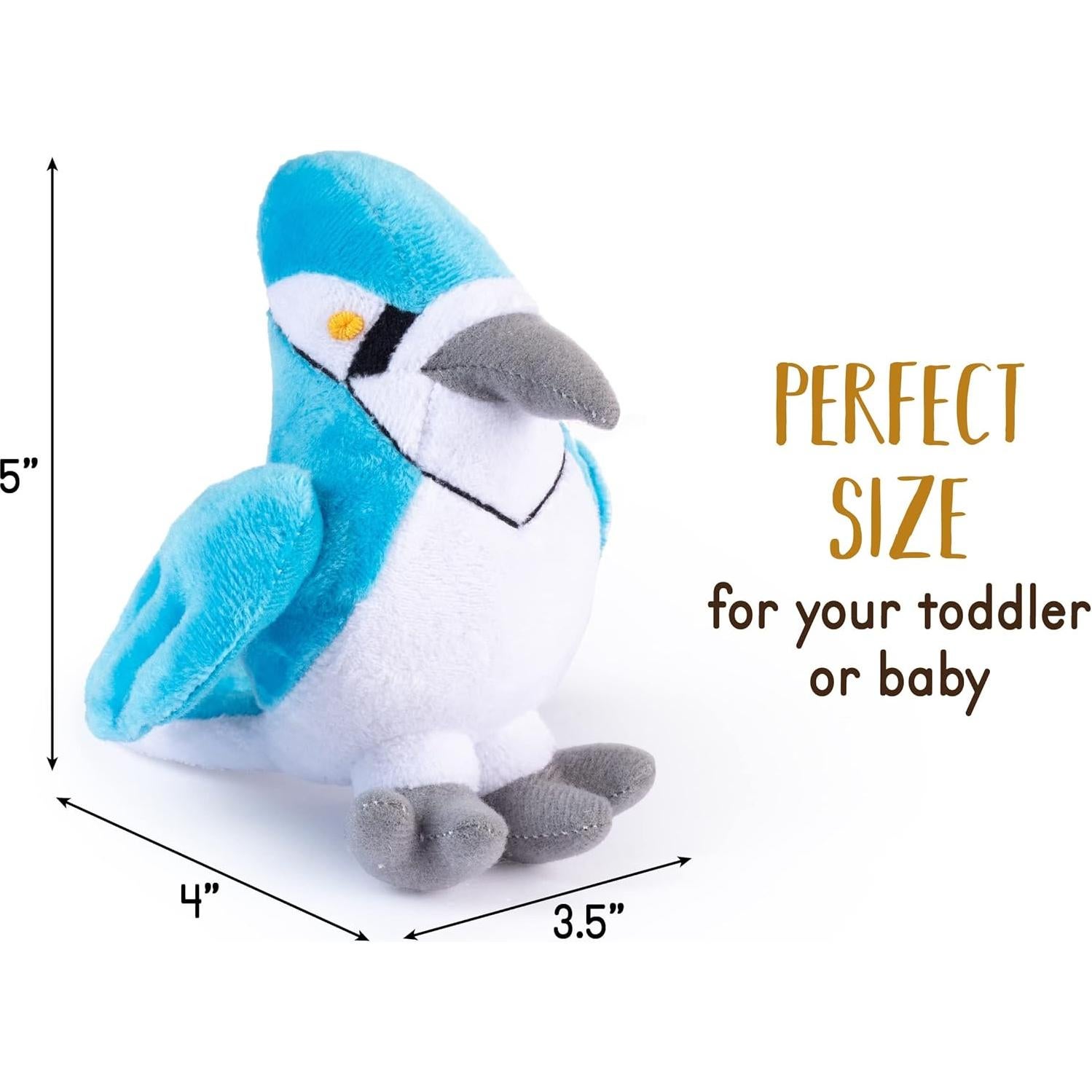 Conjunto de 4 Pájaro de Peluche Interactivos Peluche Creaciones