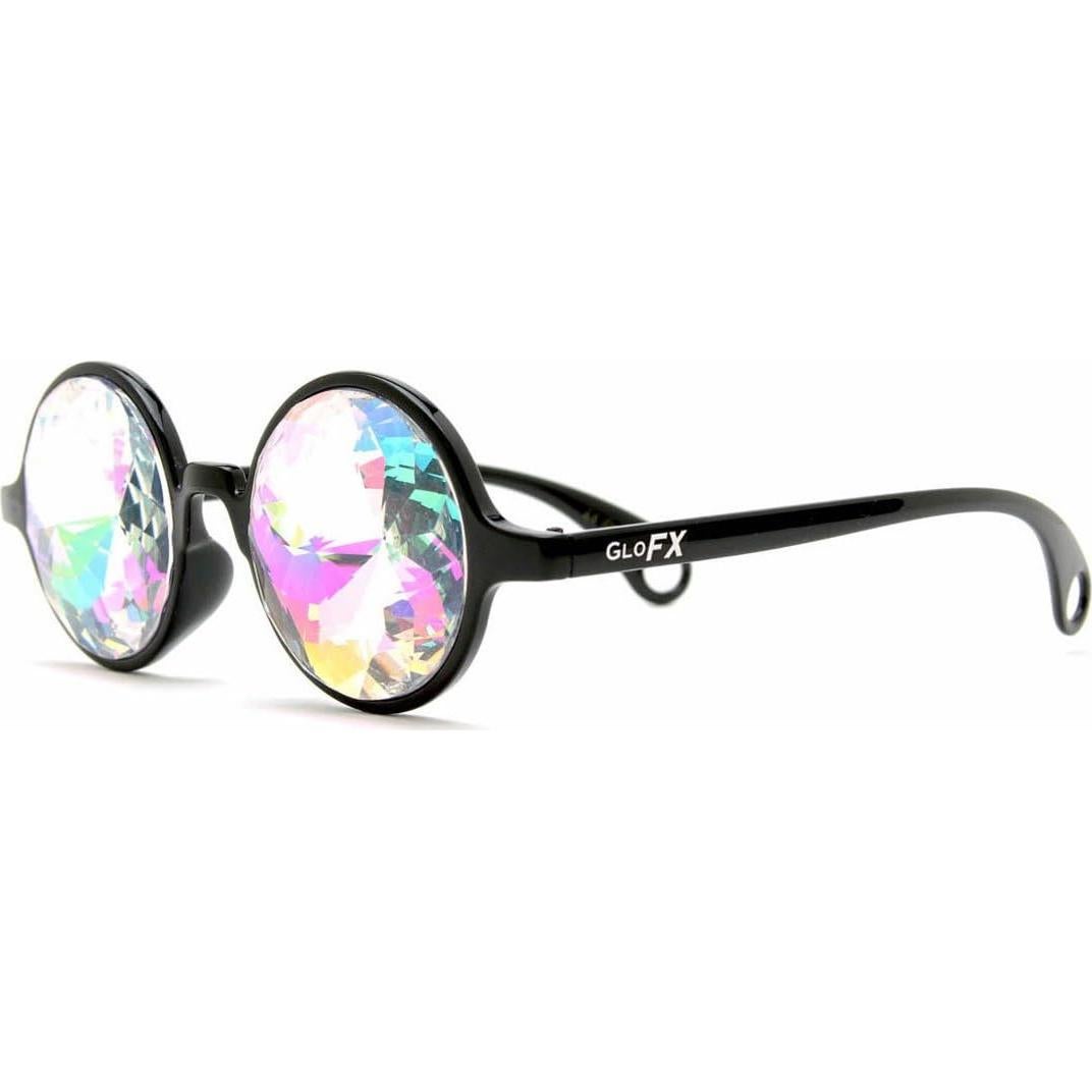 Gafas de Caleidoscopio Negras GloFX con Lentes de Cristal 3D