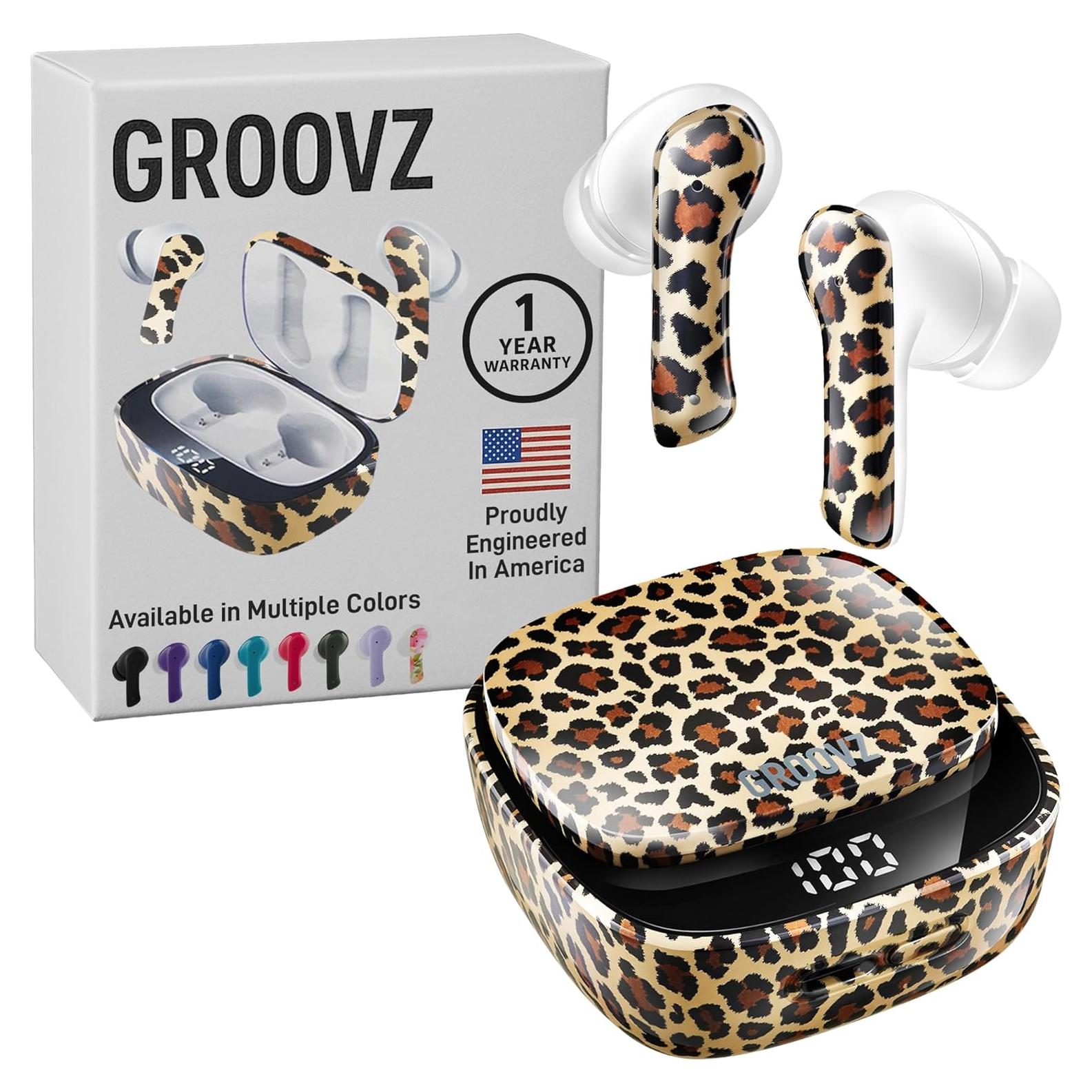 Auriculares Inalámbricos Groovz GRVZ-CM-LEO - IPX4, 27h Batería