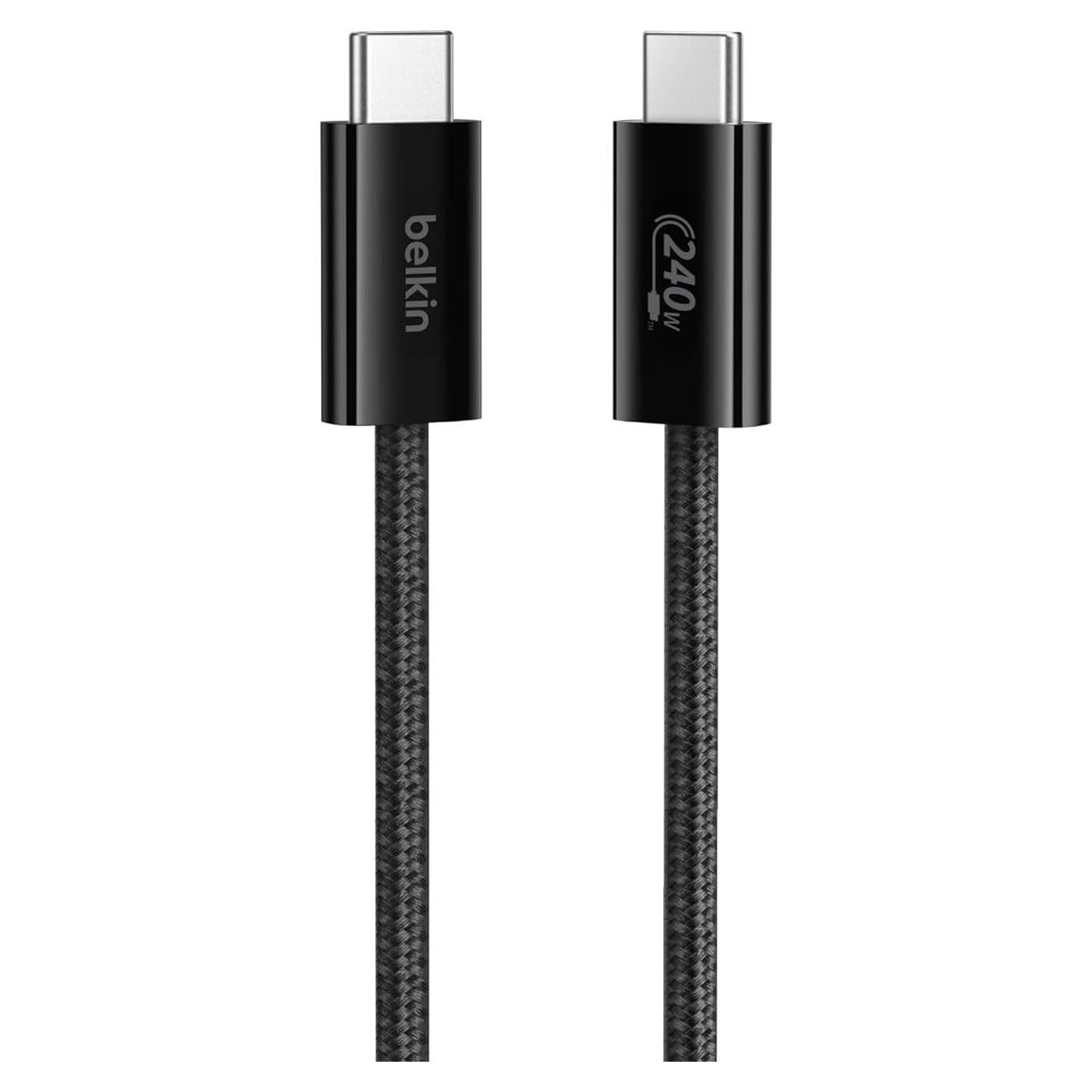 Cable USB-C a USB-C Belkin 1M 240W Carga Rápida Negro
