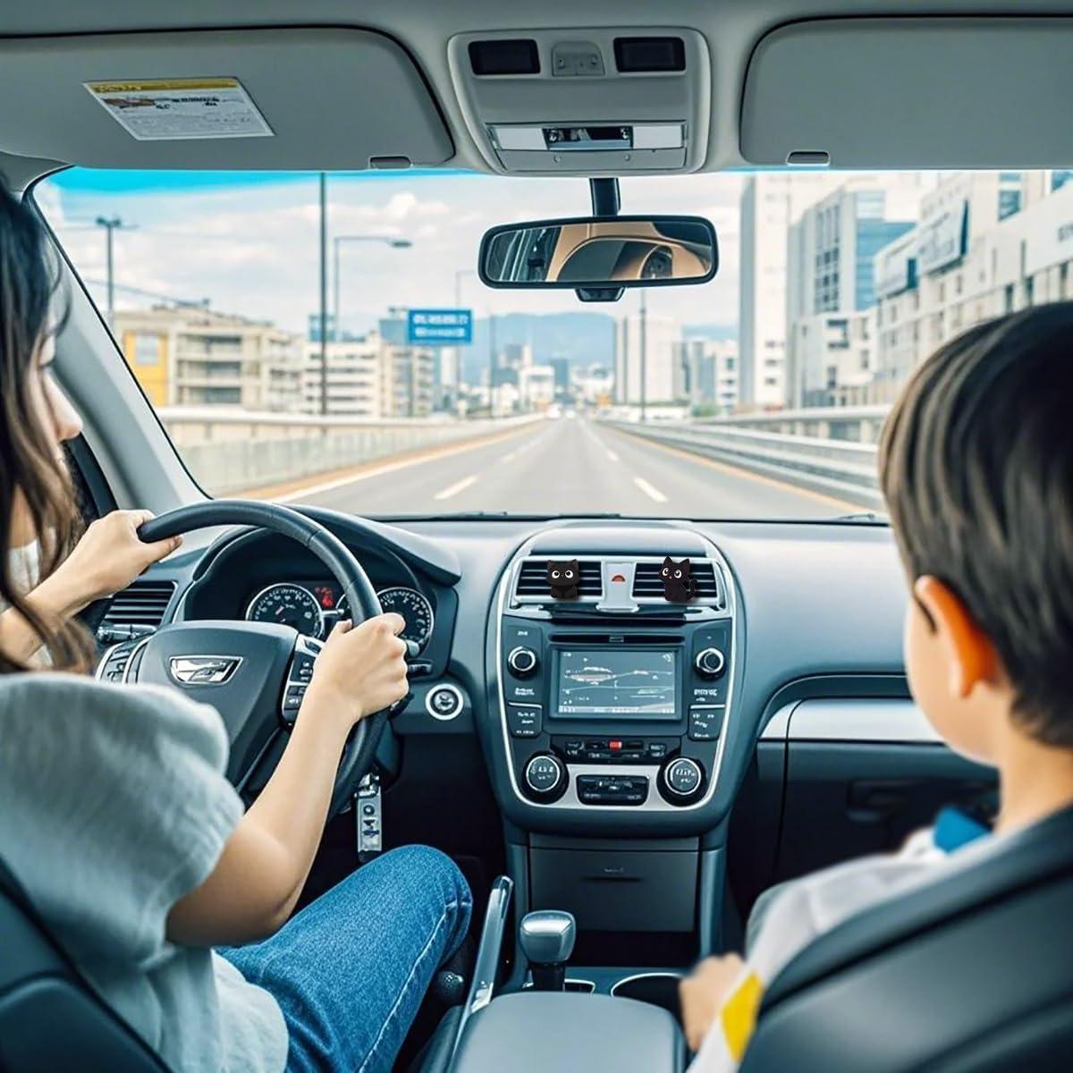 Clip Ambientador para Auto Cinpudo Gato Negro - Decoración Ventilación