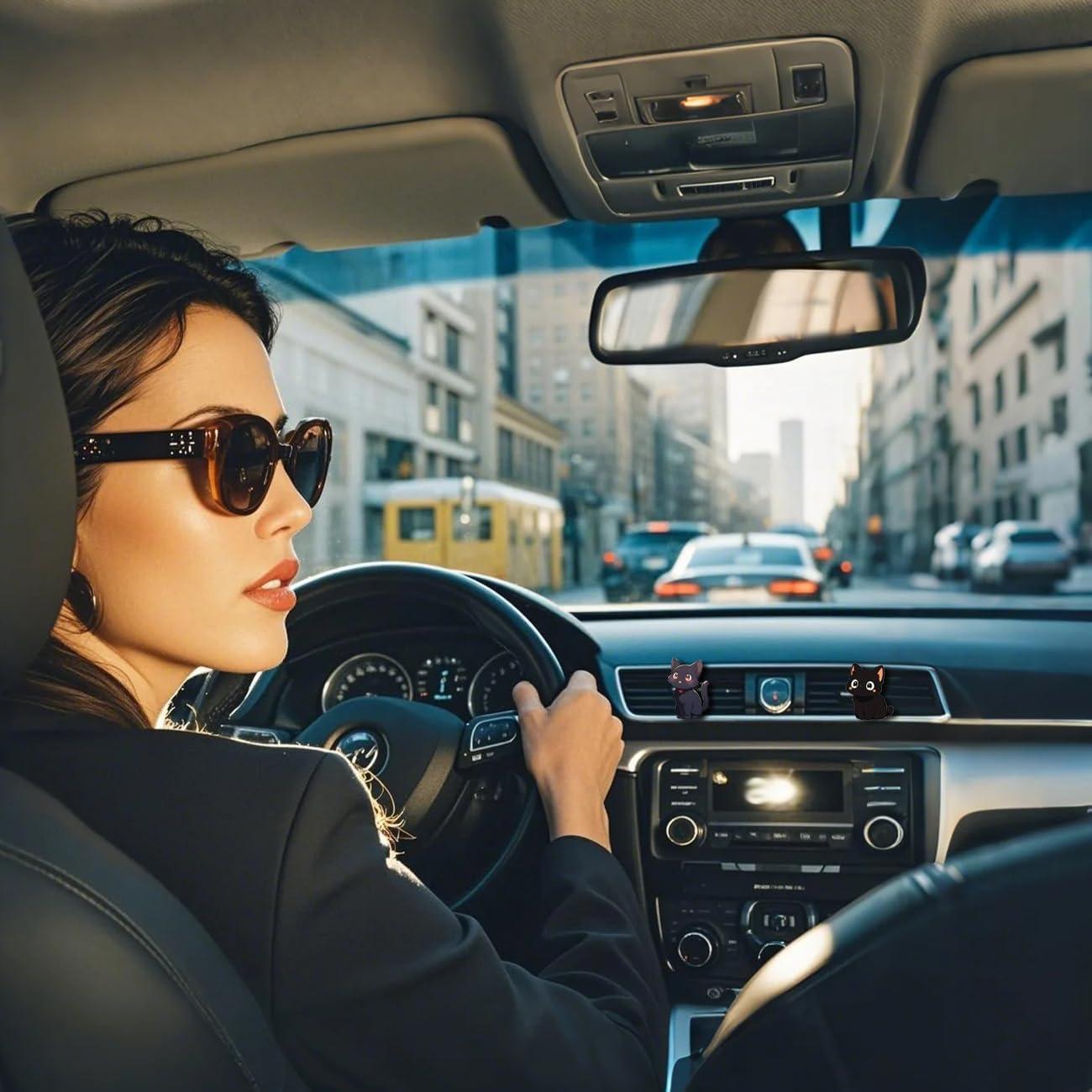 Clip Ambientador para Auto Cinpudo Gato Negro - Decoración Ventilación