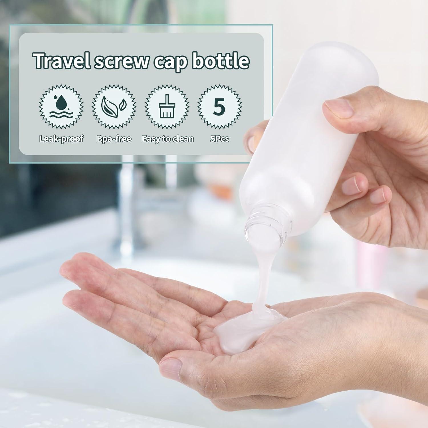 Botellas de Viaje Tekson 100ml - Contenedores Transparentes