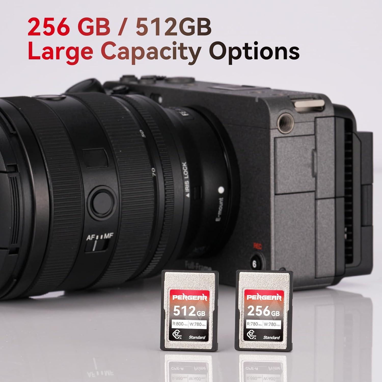 Tarjeta CFexpress Tipo A Pergear 256GB Paquete de 2 780MB/s